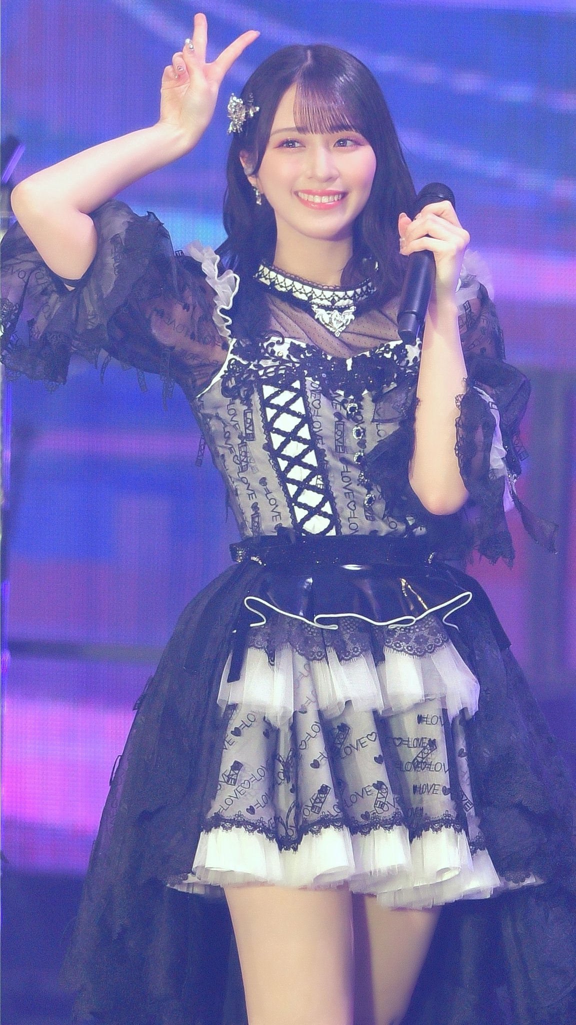 イコラブ 生写真 佐々木舞香 ヨリ 割引 黒衣装 直筆 イコラブ 生写真