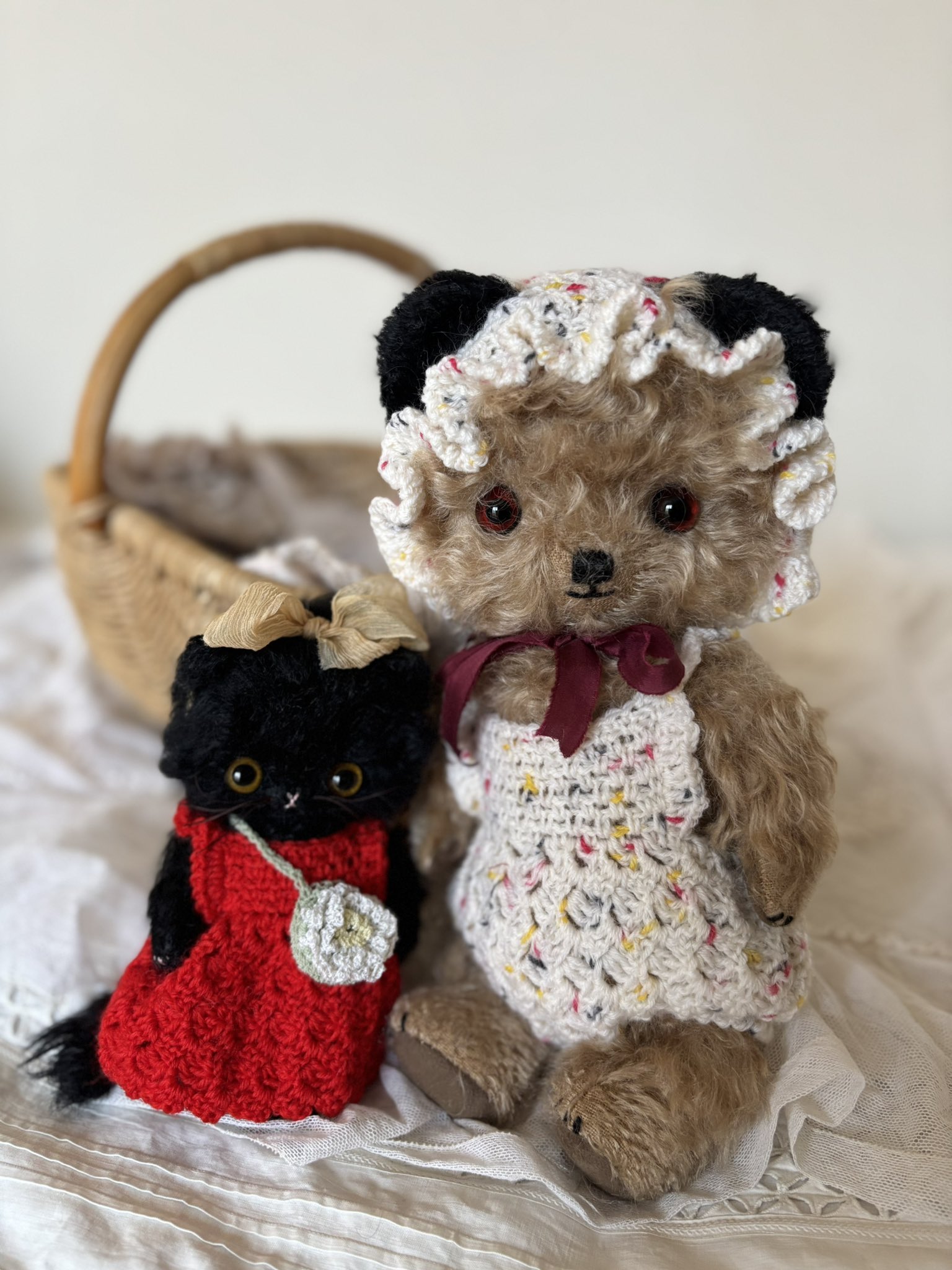 テディーベア作家、加茂美智子／Kamoの手作りの可愛いクマです