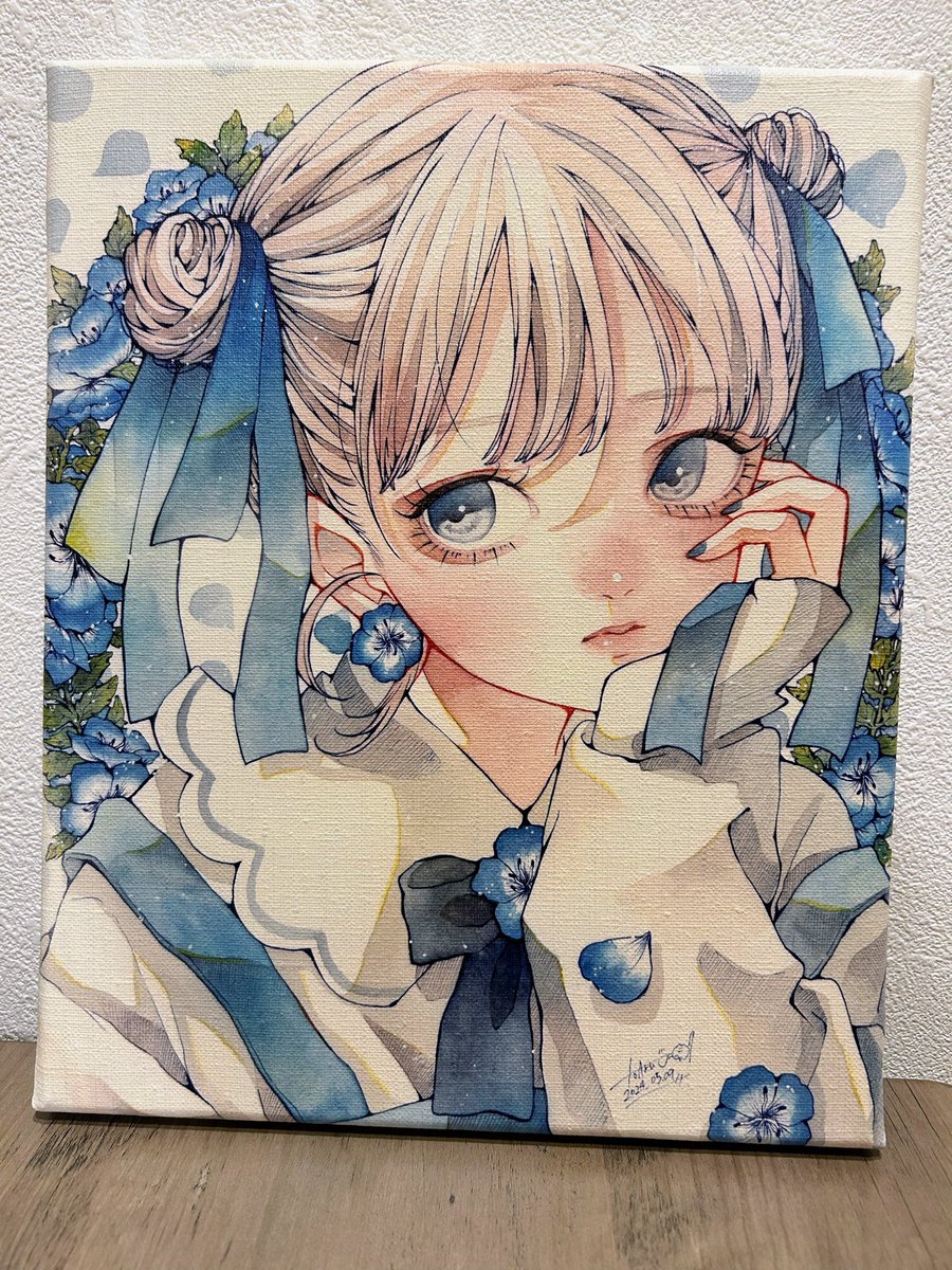 久々にキャンバスプリント発注した！ 私の絵キャンバスにしても