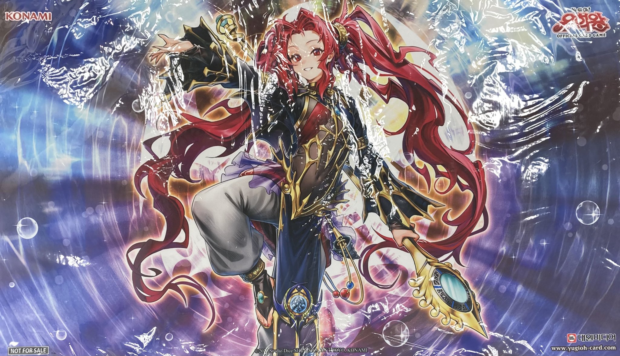 遊戯王 影霊衣の舞巫女 エミリア 中国 公式 プレイマット 未開封 未