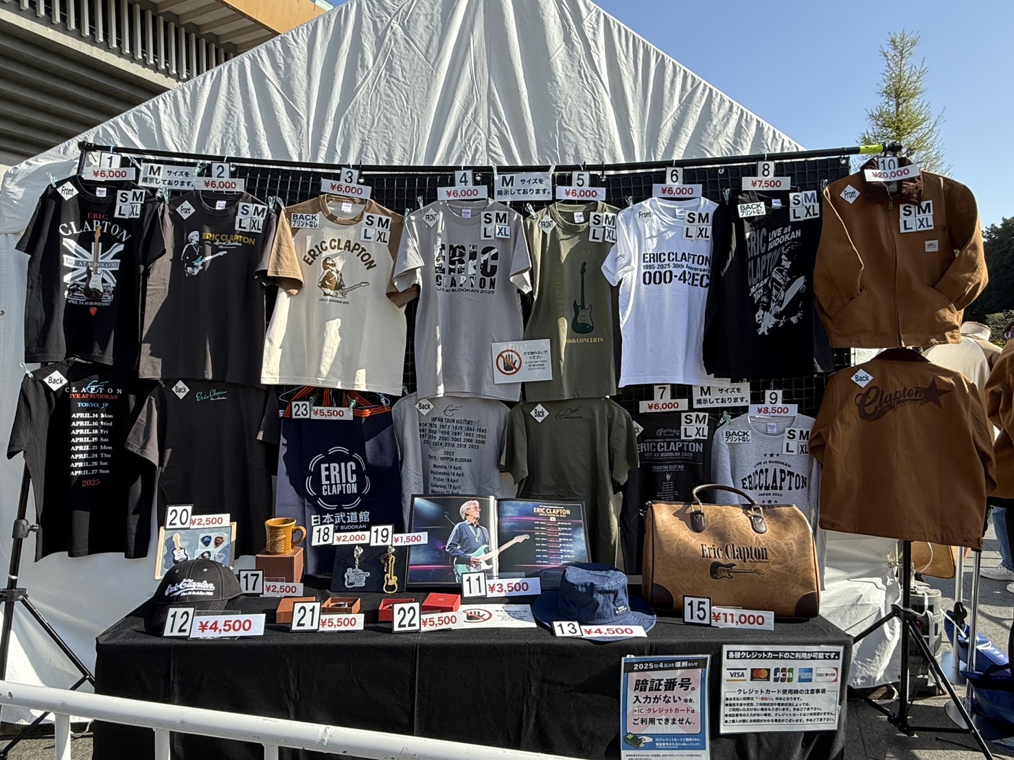 eric clapton ボストンバック ERIC CLAPTON ☆2025年来日公演グッズ