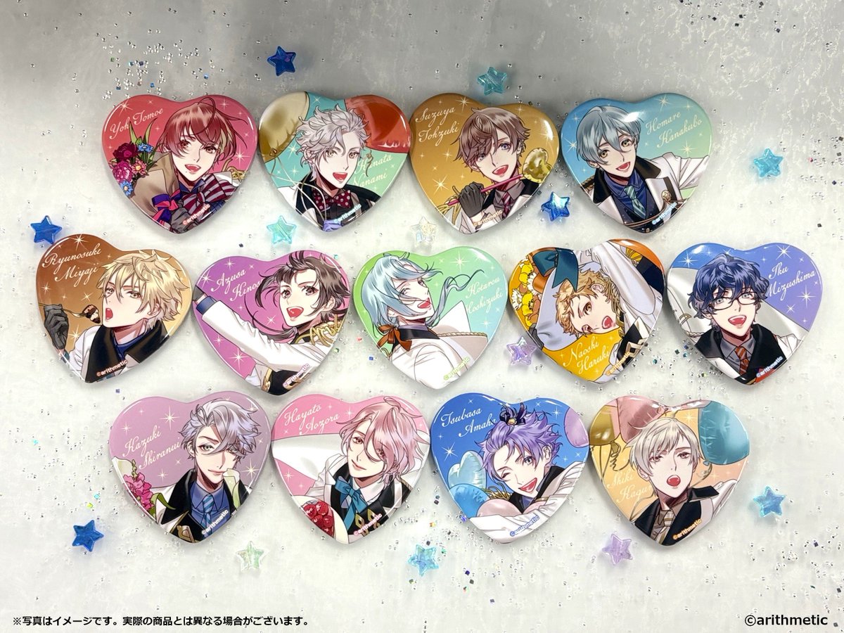 商品情報】 「Starry☆Sky」 ˗ˋˏ🌟ハート型缶バッジコレクション🌟ˎˊ