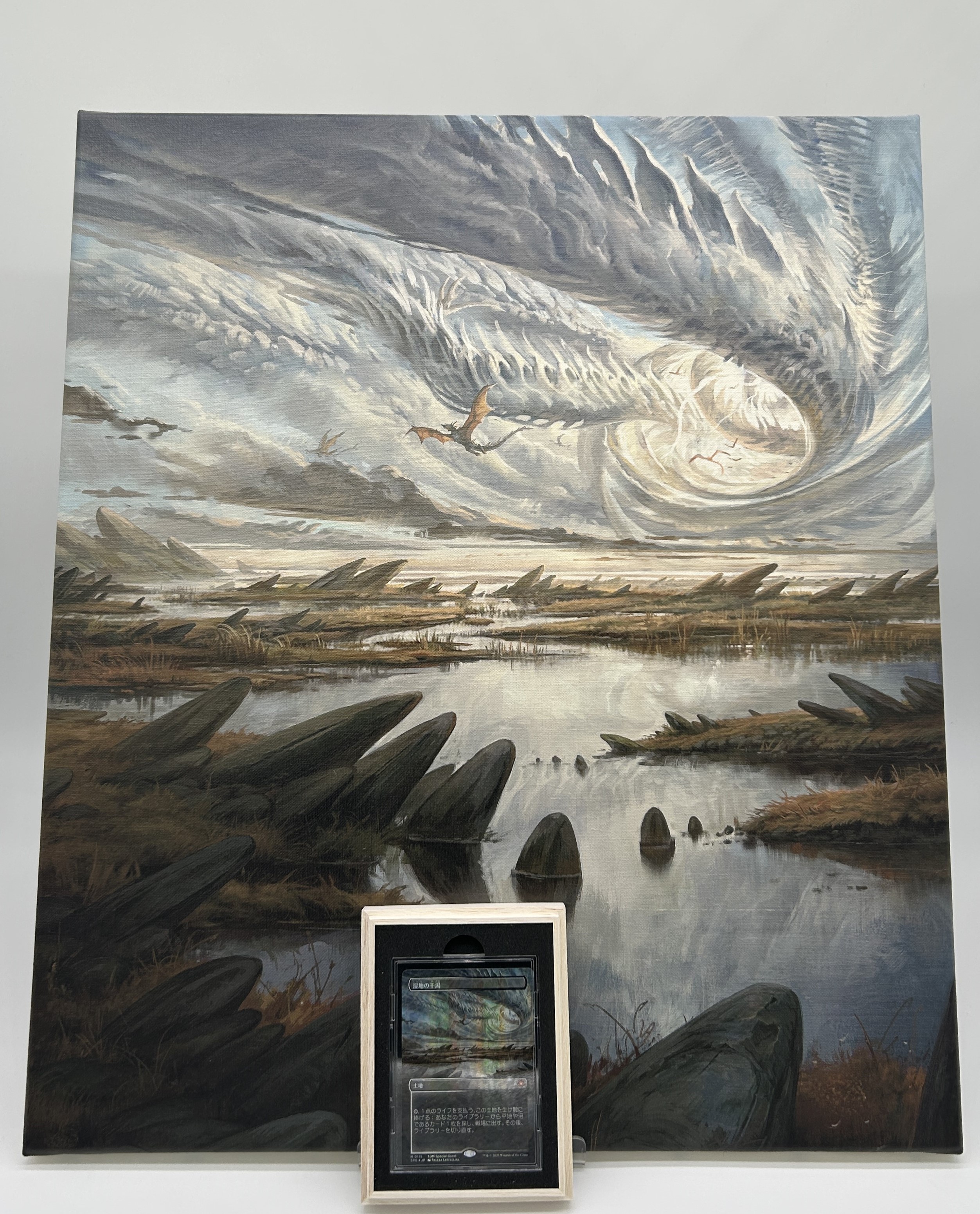 MTG マジック大戦祭 荒地 Wastes キャンバスアート FF 超稀少】MTG