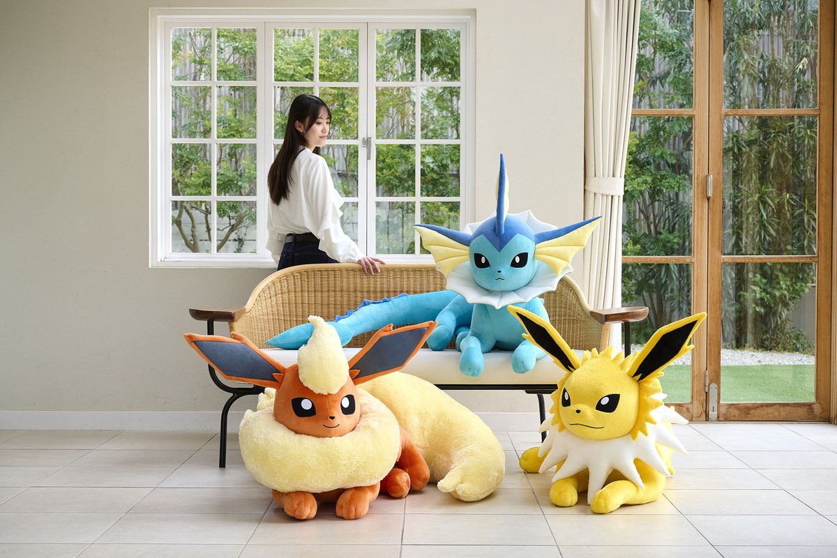 へんしんメタモン ぬいぐるみ イーブイ サンダース ブースター