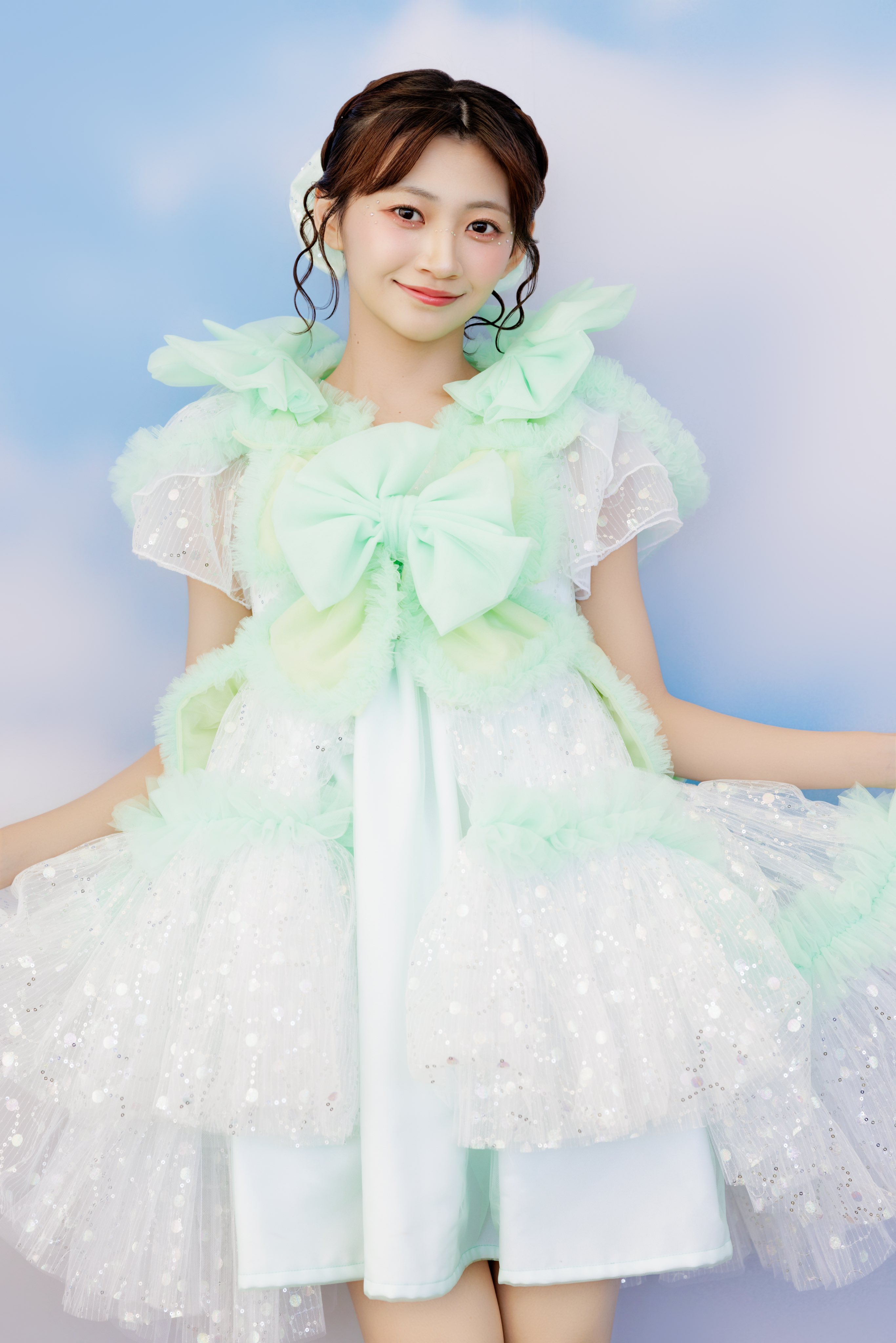 CUTIE STREET 川本笑瑠 板倉可奈 ペアチェキ クラゲ衣装 CUTIE STREET