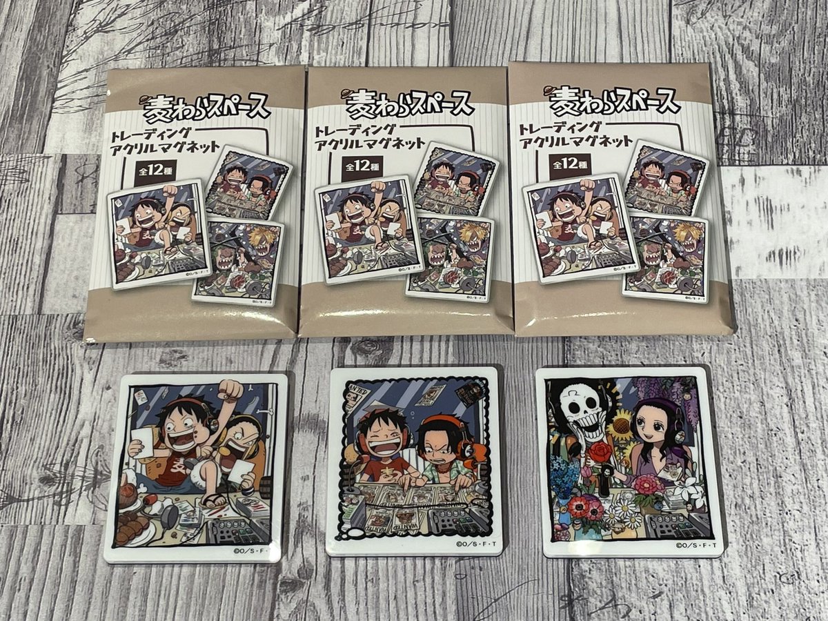 新商品】 麦わらスペース トレーディングアクリルマグネット (全12種