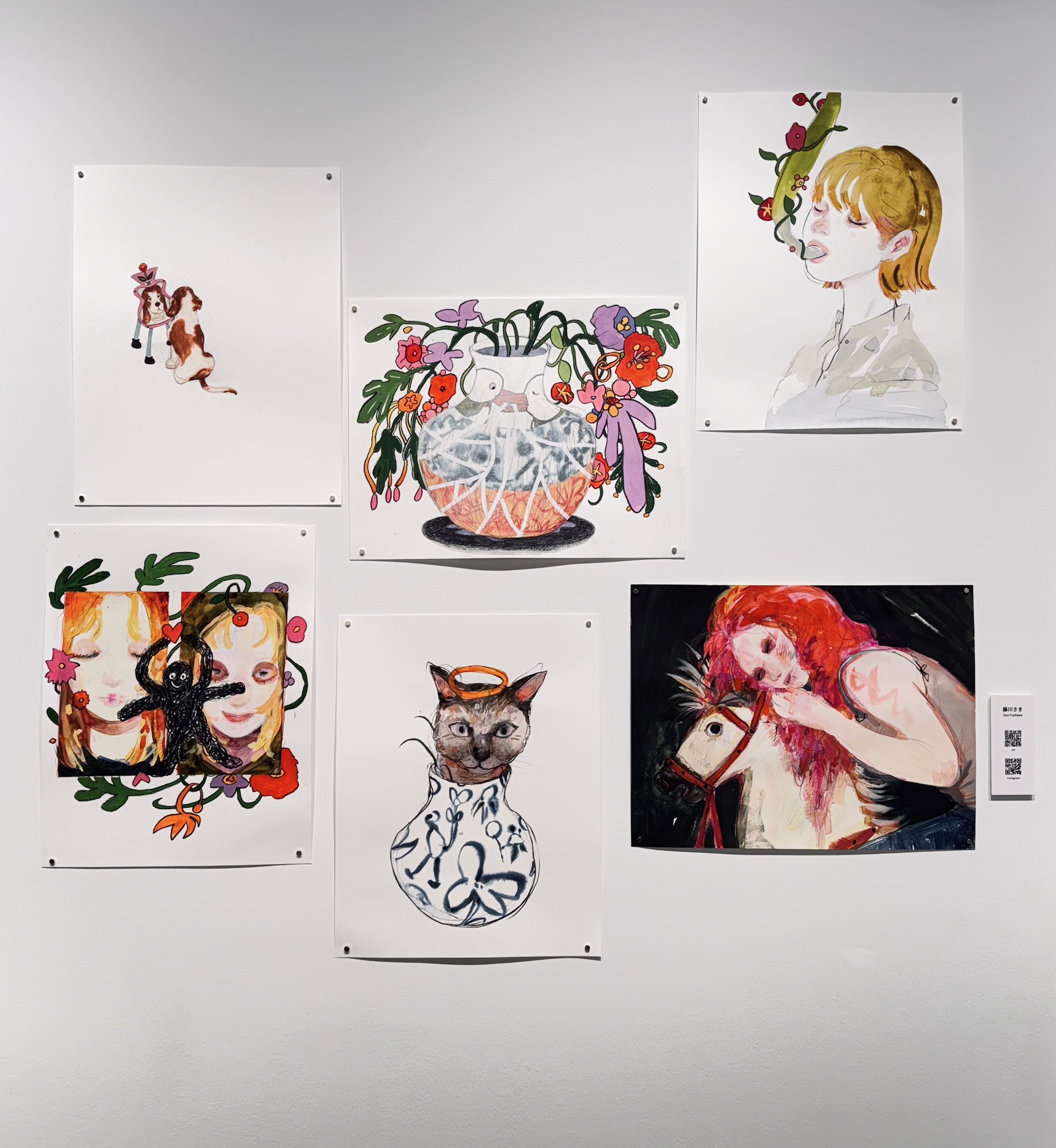 藤川さき 油彩作品 藤川さき 油彩作品 オリジナル 藤川さき 油彩作品