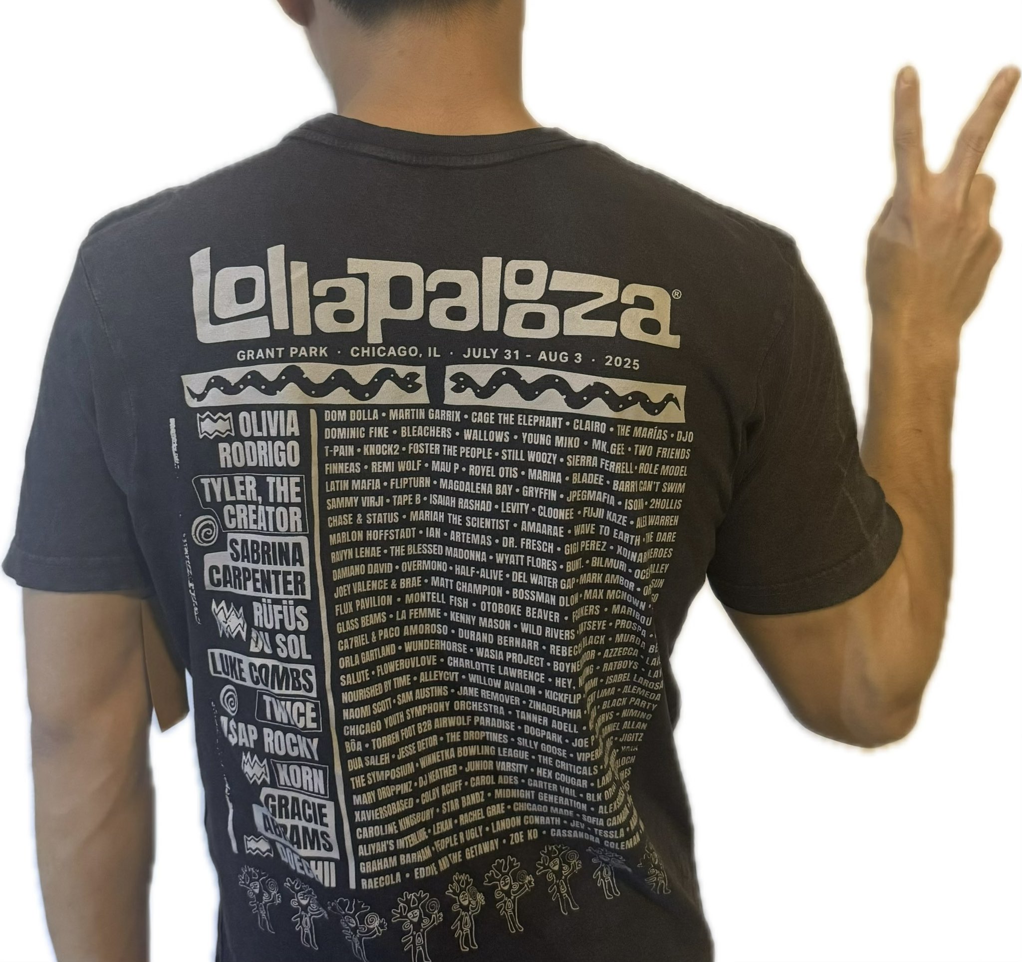 Lollapalooza 2025 Tシャツ L 藤井風 TWICE Lollapalooza 2025 Tシャツ
