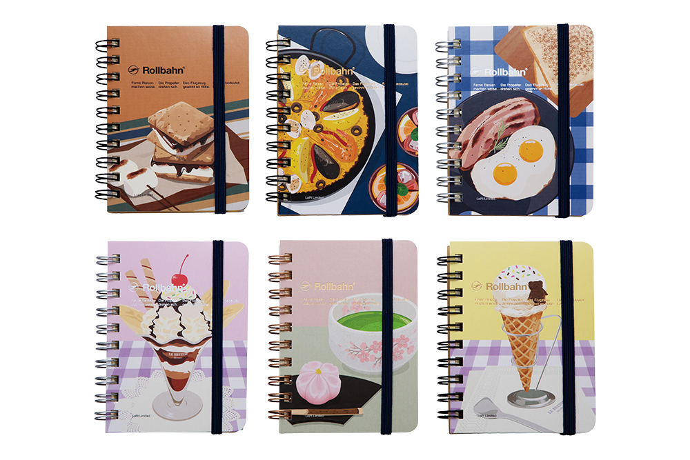 Rollbahnロルバーンロフト限定 ポケット付きメモミニ 6冊セット ロフト