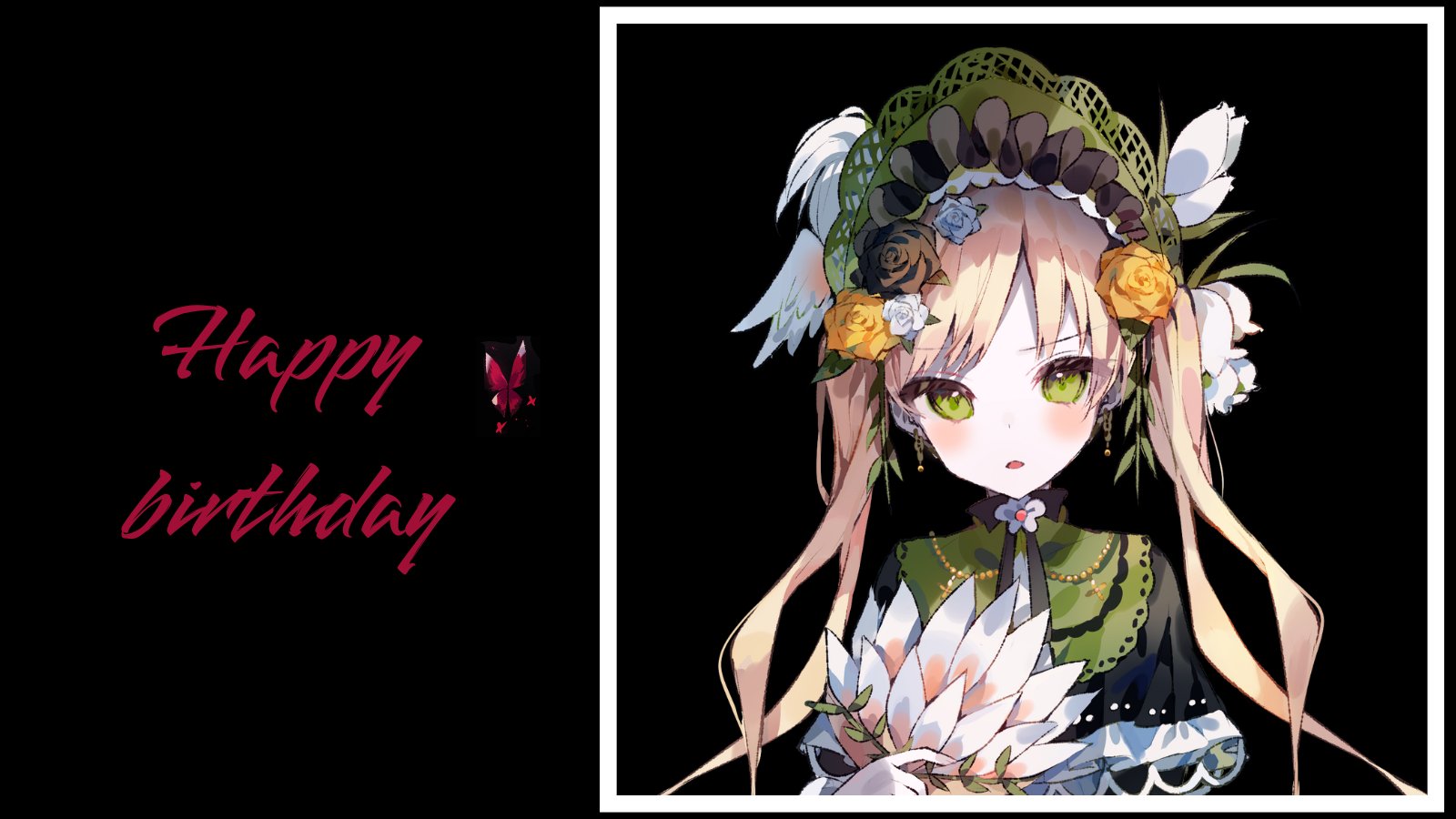 B*g様 魔法少女ノ魔女裁判 まのさば 手描きイラスト 色紙 遠野