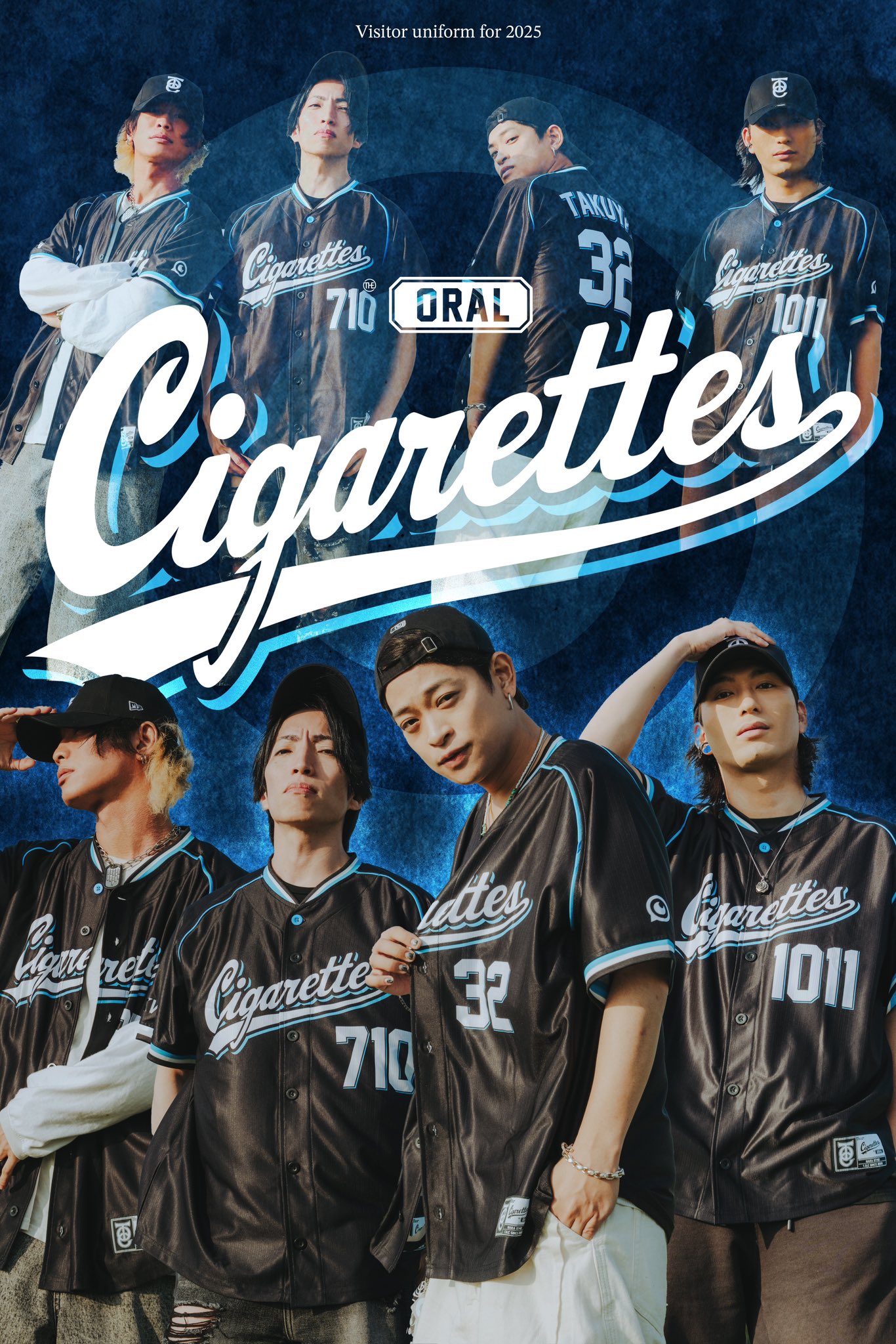 オーラル ベースボールTシャツ2025 Lサイズ THE ORAL CIGARETTES