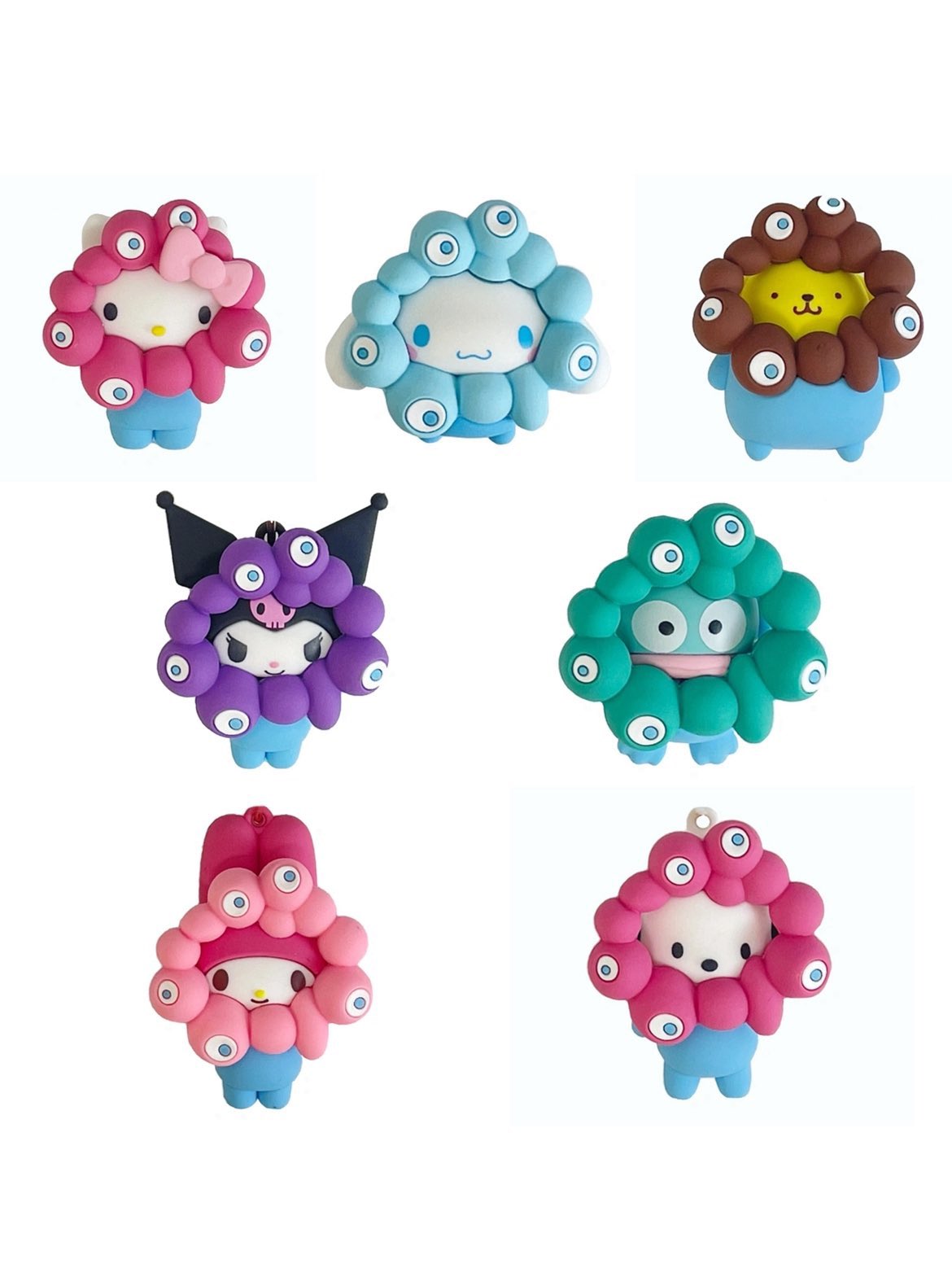 ☆即日配送☆サンリオ ミャクミャクなりきり立体キーホルダー クリア 7