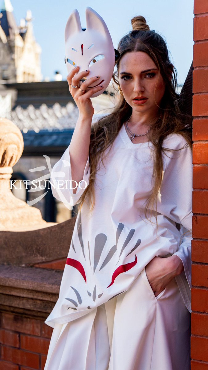 NEW COLLECTION】 ― きつねいどTEE 弐 ― Color：BLACK / WHITE Size