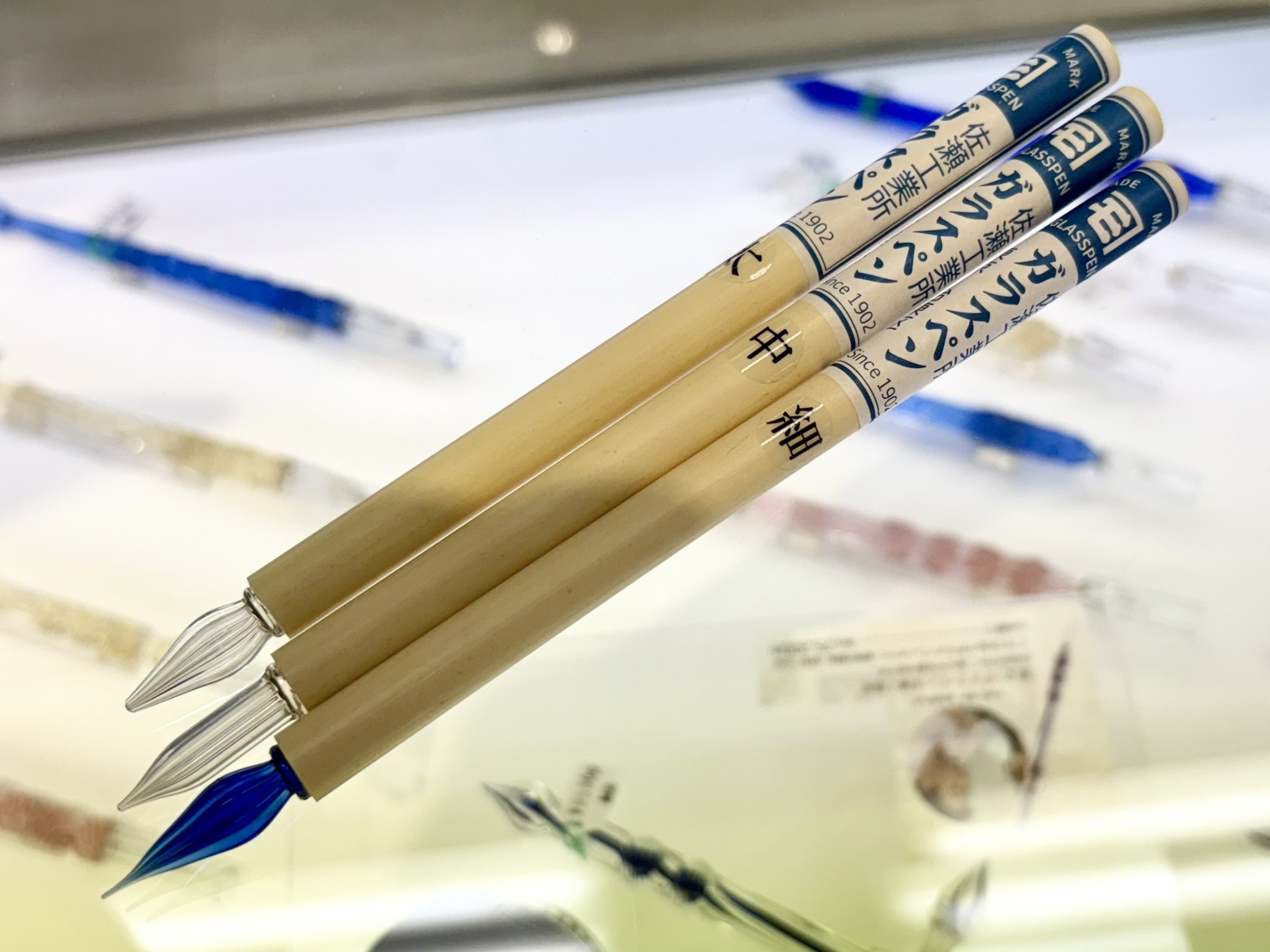 購入 老舗の佐瀬工業所ガラスペンは本物‼️素晴らしい逸品です。 老舗