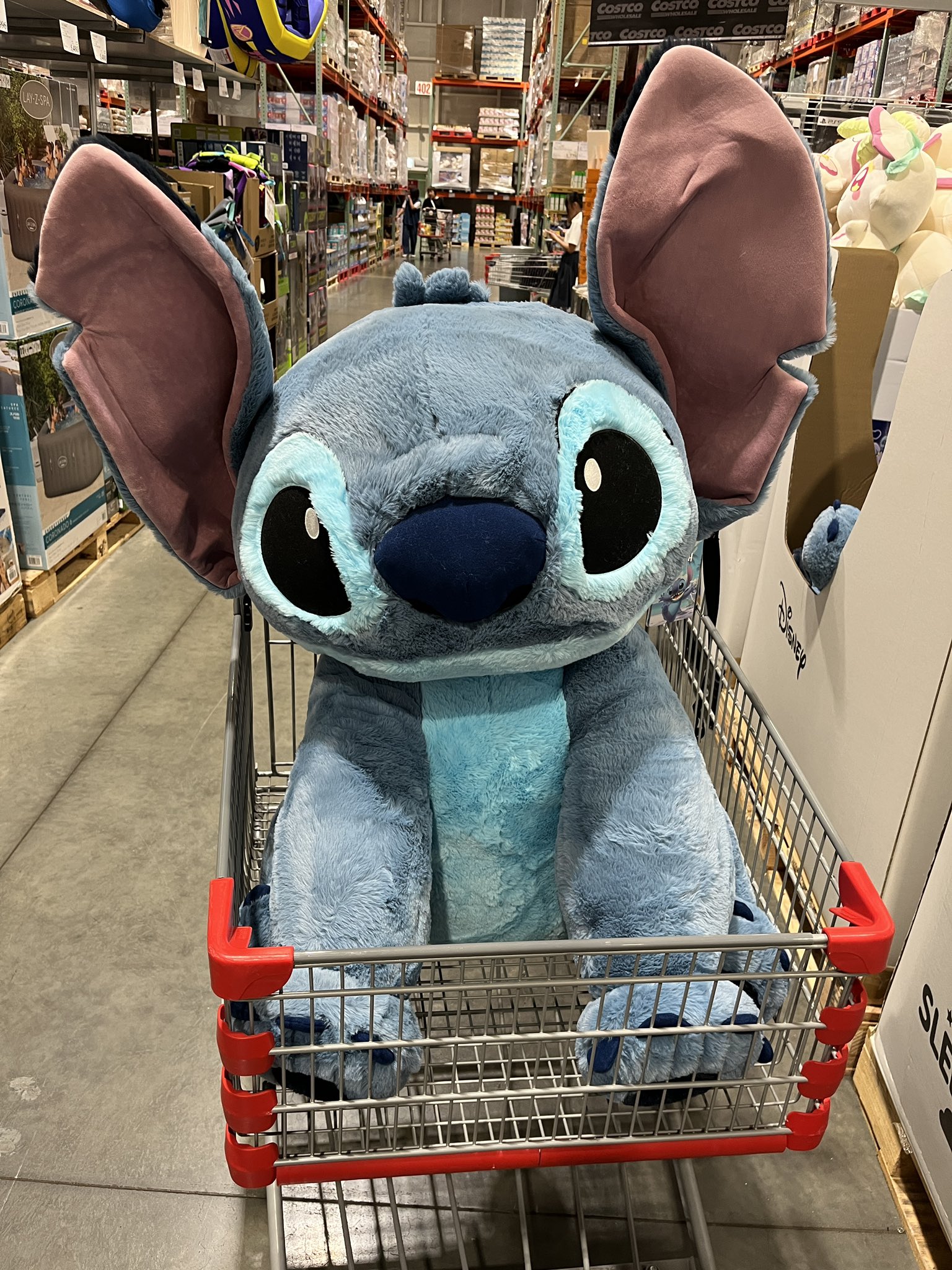 コストコ スティッチ 特大ぬいぐるみ コストコか限定 特大スティッチ