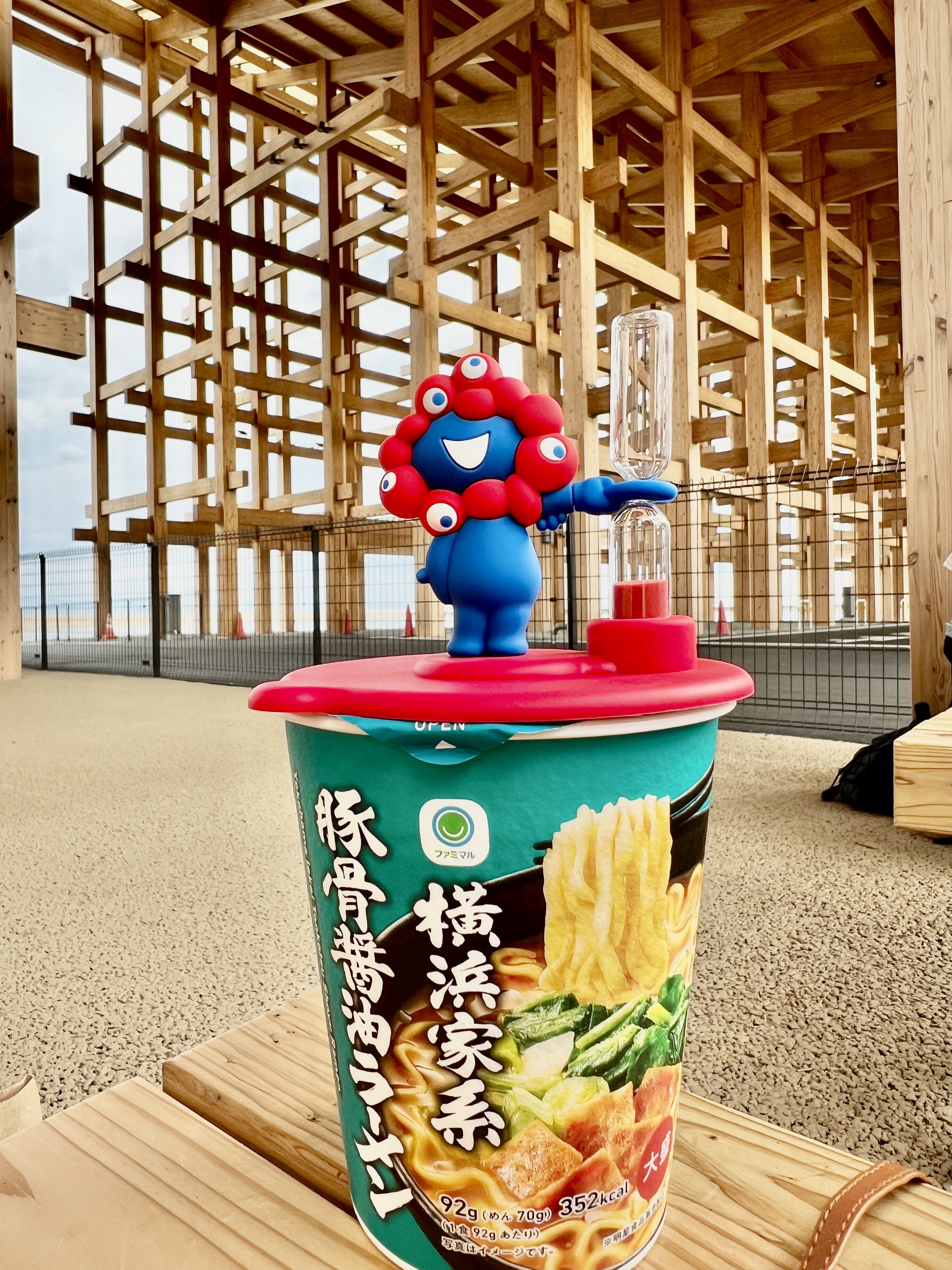 大阪関西万博 砂時計付きカップ麺ストッパー ミャクミャク 新品 未開封