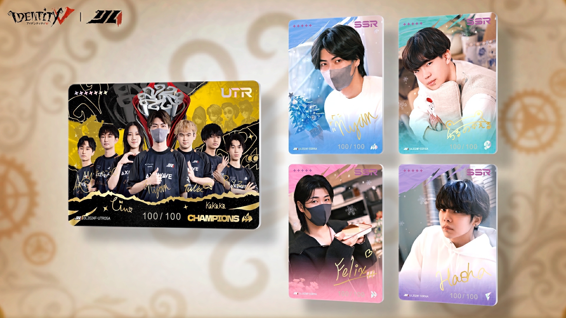 第五人格 IJLカード Nyan UTR 直筆サイン 第五人格 IJLカード Nyan UTR