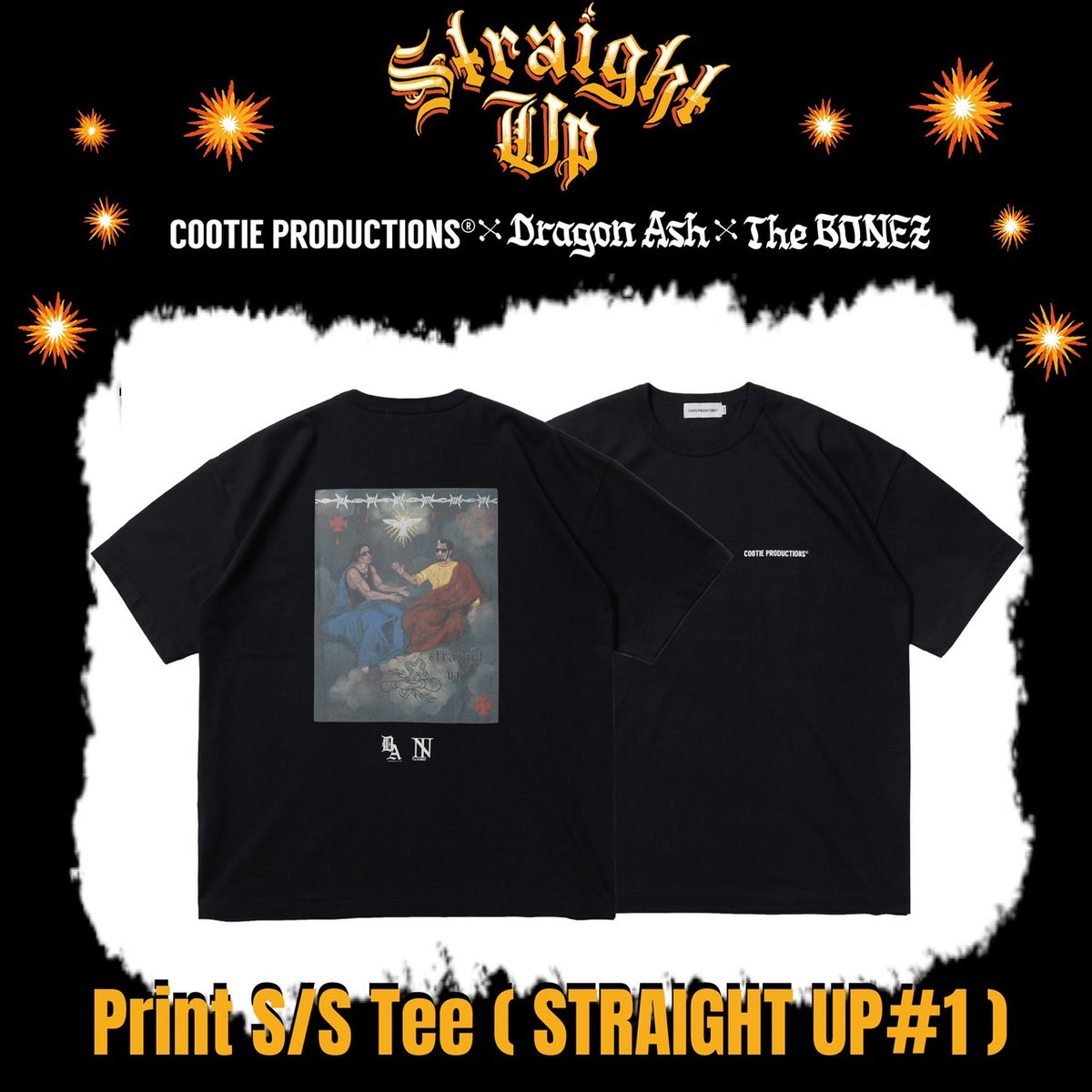 Straight Up The BONEZ × Dragon Ash Tシャツ Straight Up Tour Tee