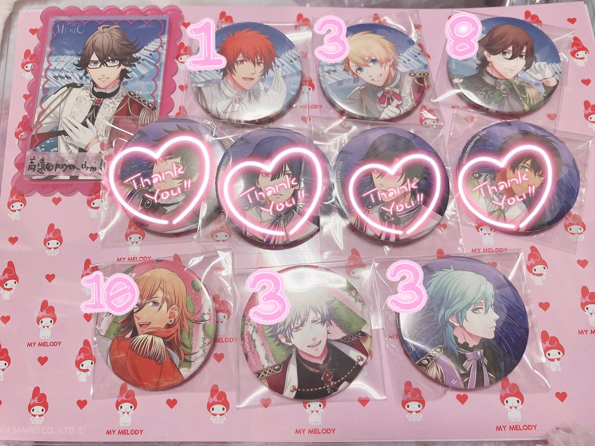 うたプリ ワンダーランド anniversary CD 缶バッジ 他 蘭丸 ʚ交換ɞ
