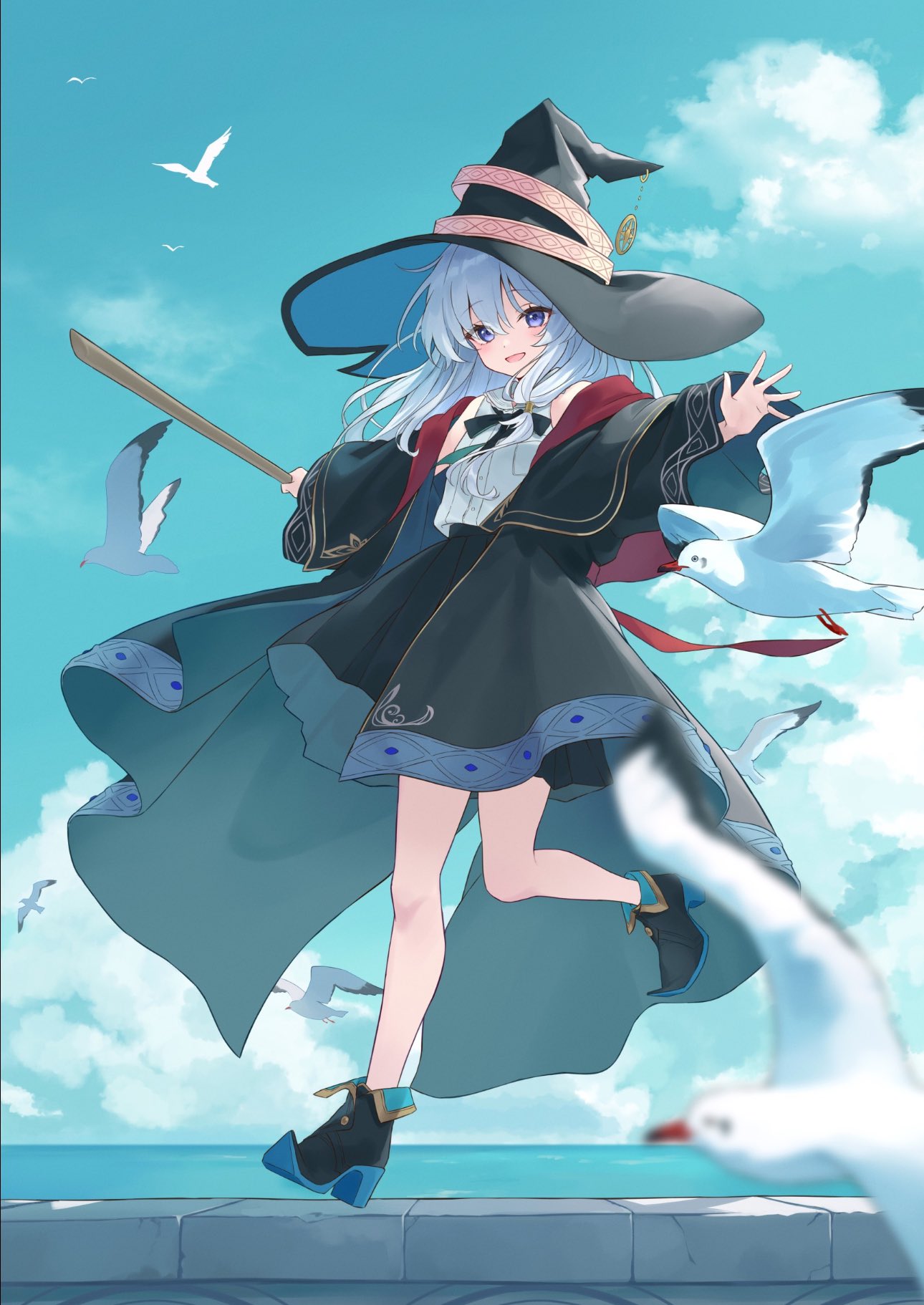 魔女の旅々等身大ポスター直筆サイン入り白石定規抽選