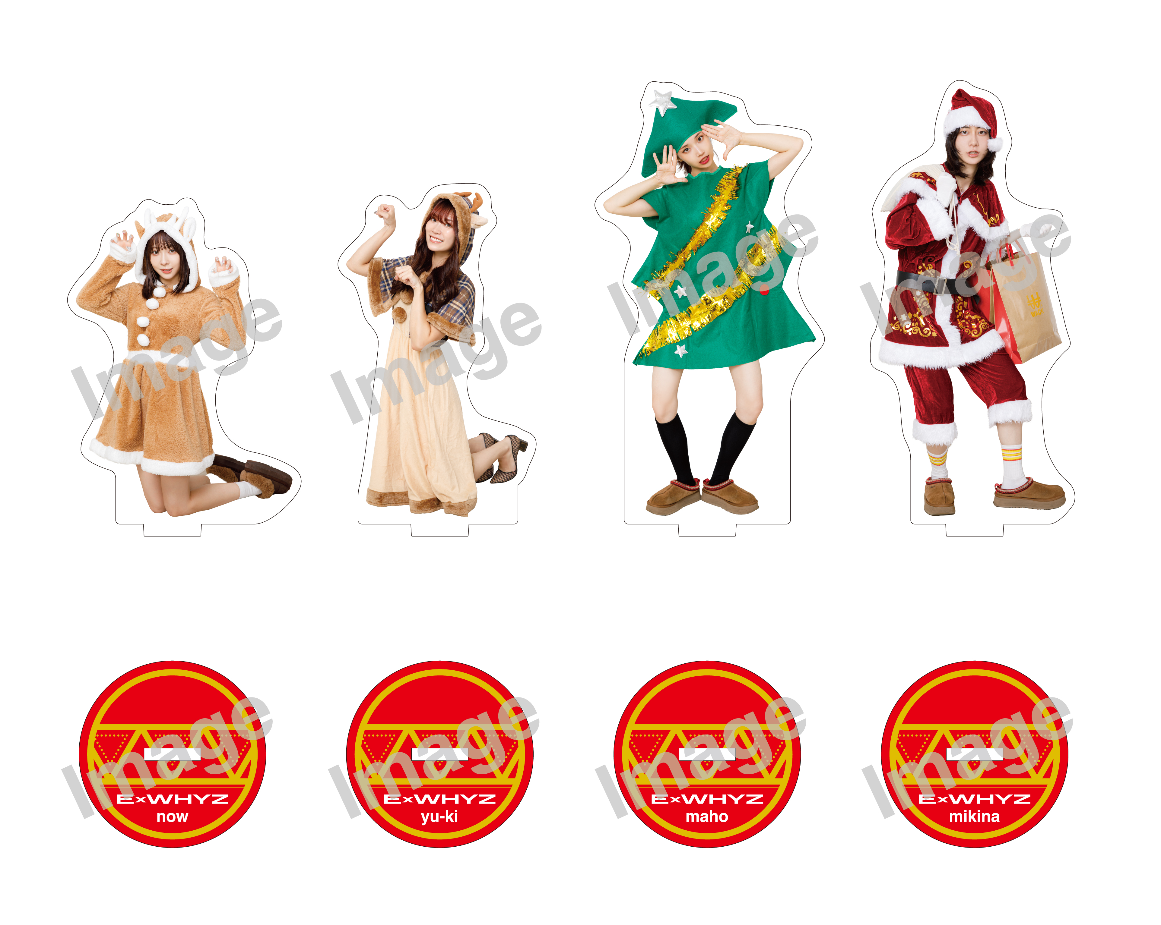 ExWHYZ なまらめんこいアクリルスタンド maho yu-ki mikina ExWHYZ