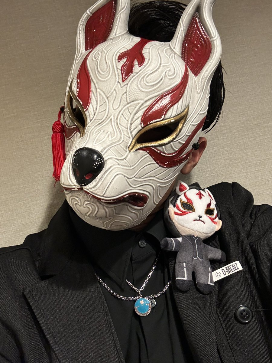 オーメンズ O-MENZ チェキ 狐 O-MENZ 狐さん チェキ レア ダブルピース