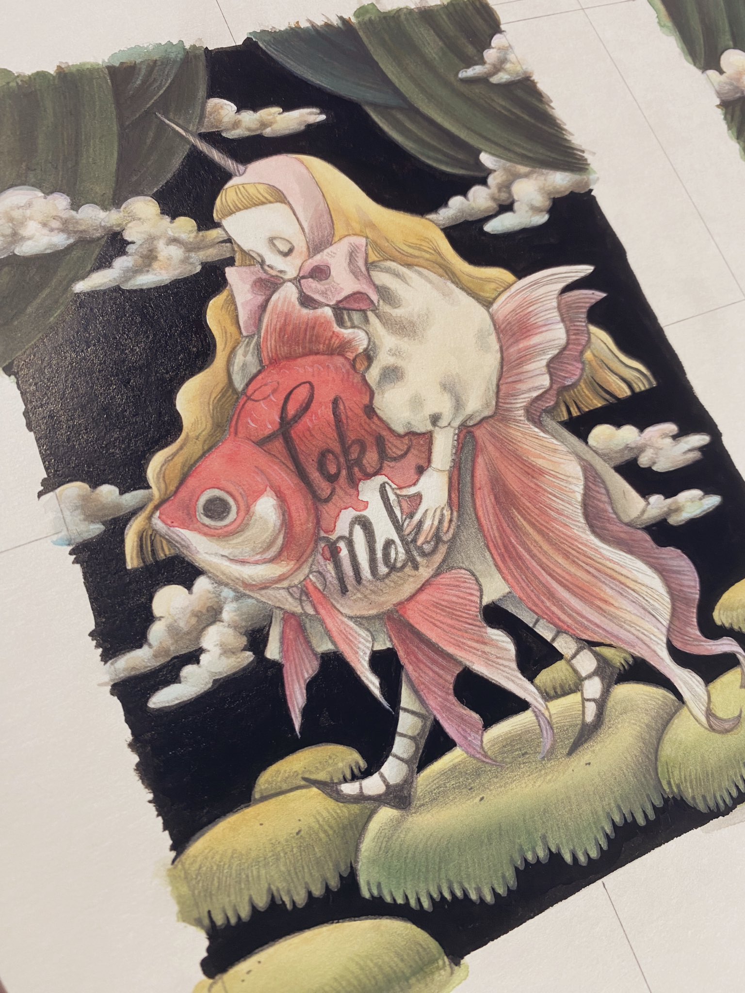 黒木こずゑ 原画 親指姫 黒木こずゑ 原画 親指姫