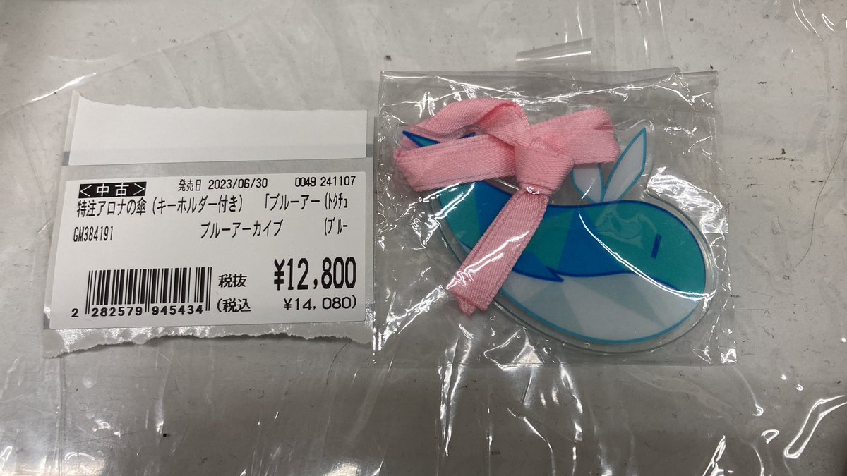 ブルーアーカイブ より 2周年記念 特注アロナの傘（銃） ストラップ