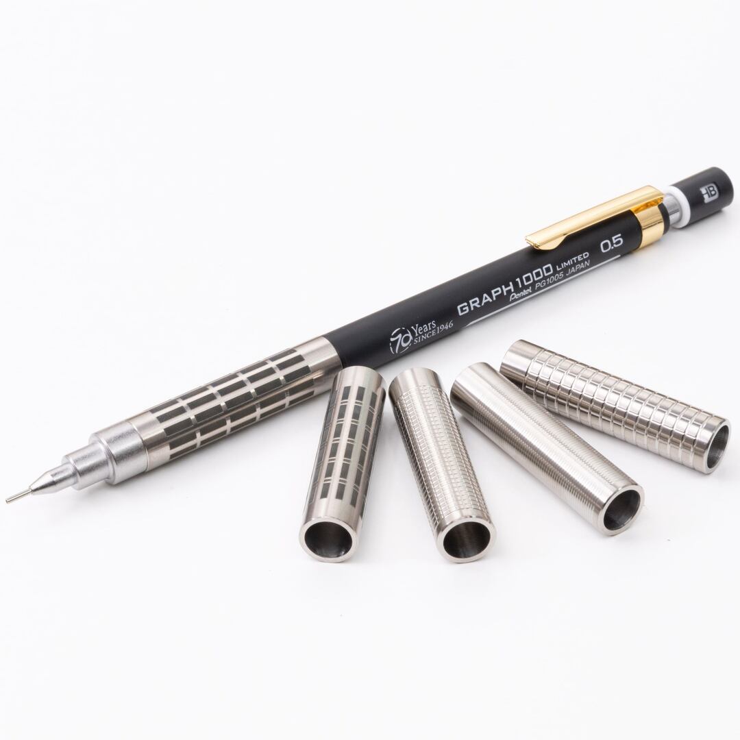 シャープタンクさんの創るぺんてるグラフ1000用カスタムチタングリップ