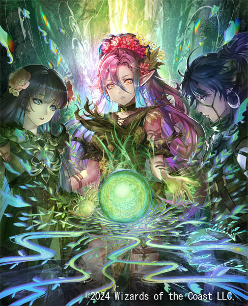 ラノワールのエルフ箔押しプレイマットマジック大戦祭 百瀬寿 mtg