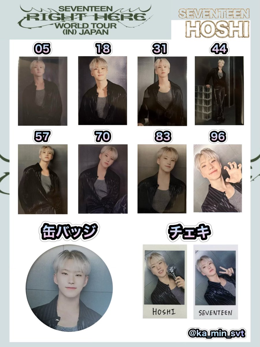 SEVENTEEN セブチ アンコン チェキ トレカ セット K☆STAR SEVENTEEN超