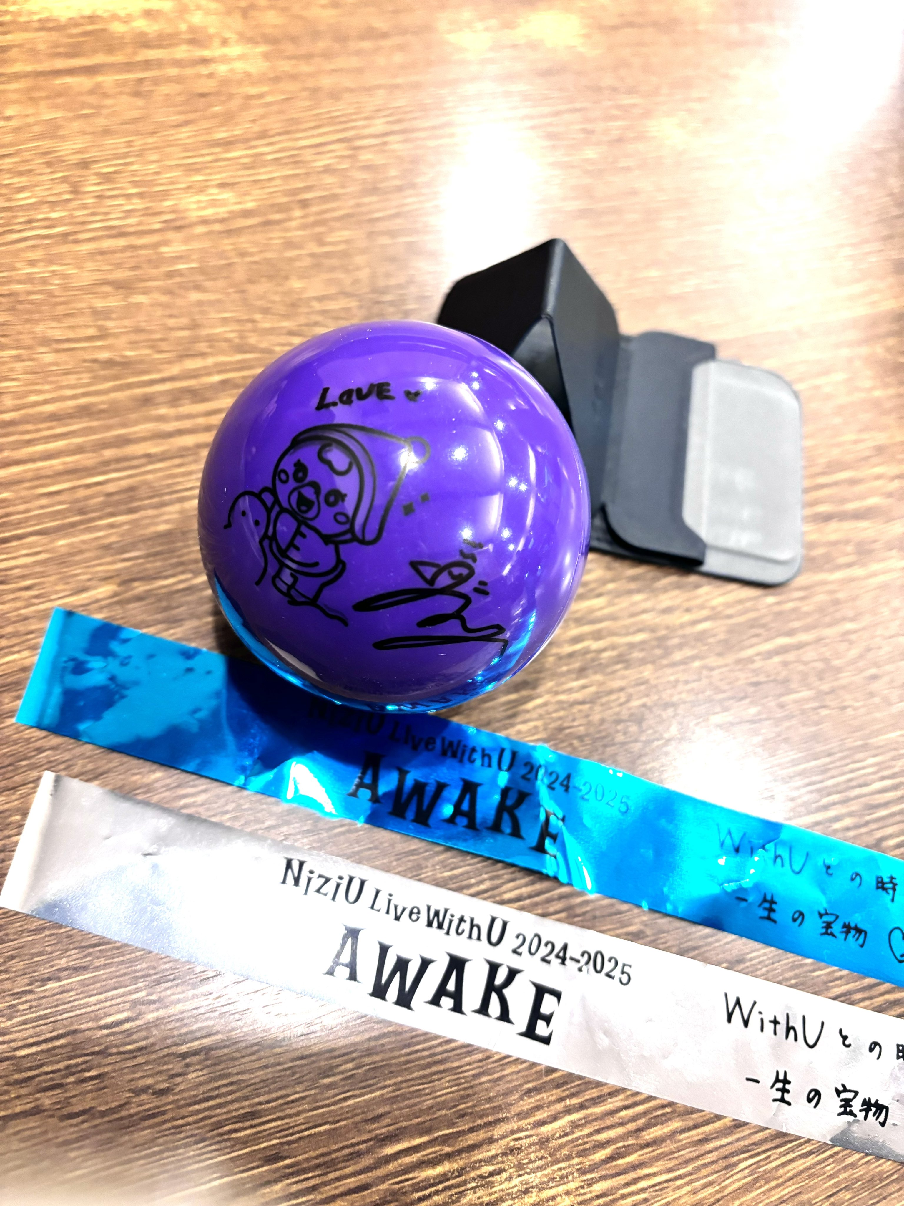 た*し様 NiziU MAYA サインボール AWAKE