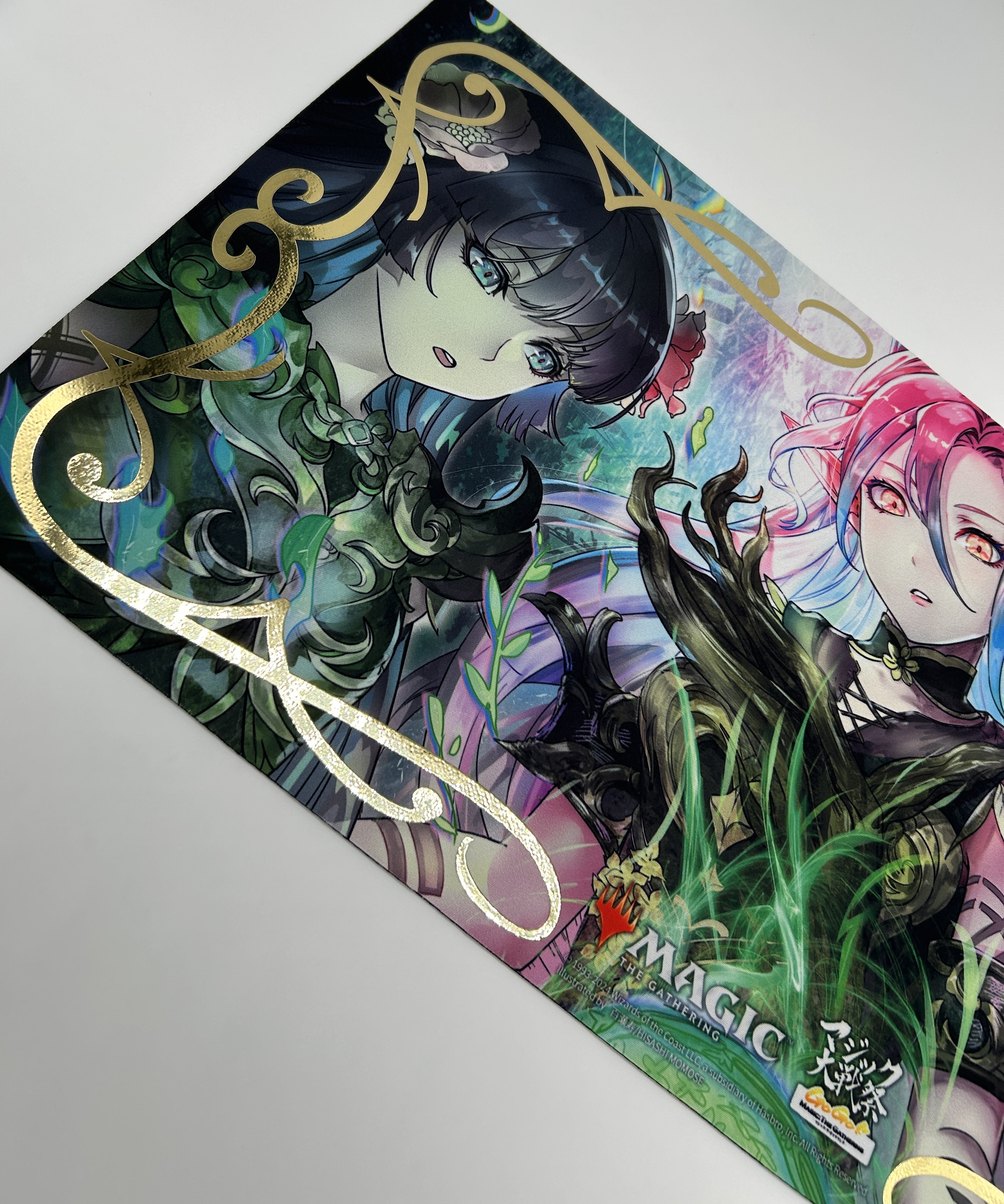 ラノワールのエルフ プレイマット 箔押し マジック大戦祭 藤ちょこ