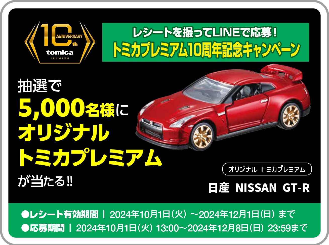 トミカプレミアム10周年記念特別復刻＆キャンペーンGT-R コンプリート