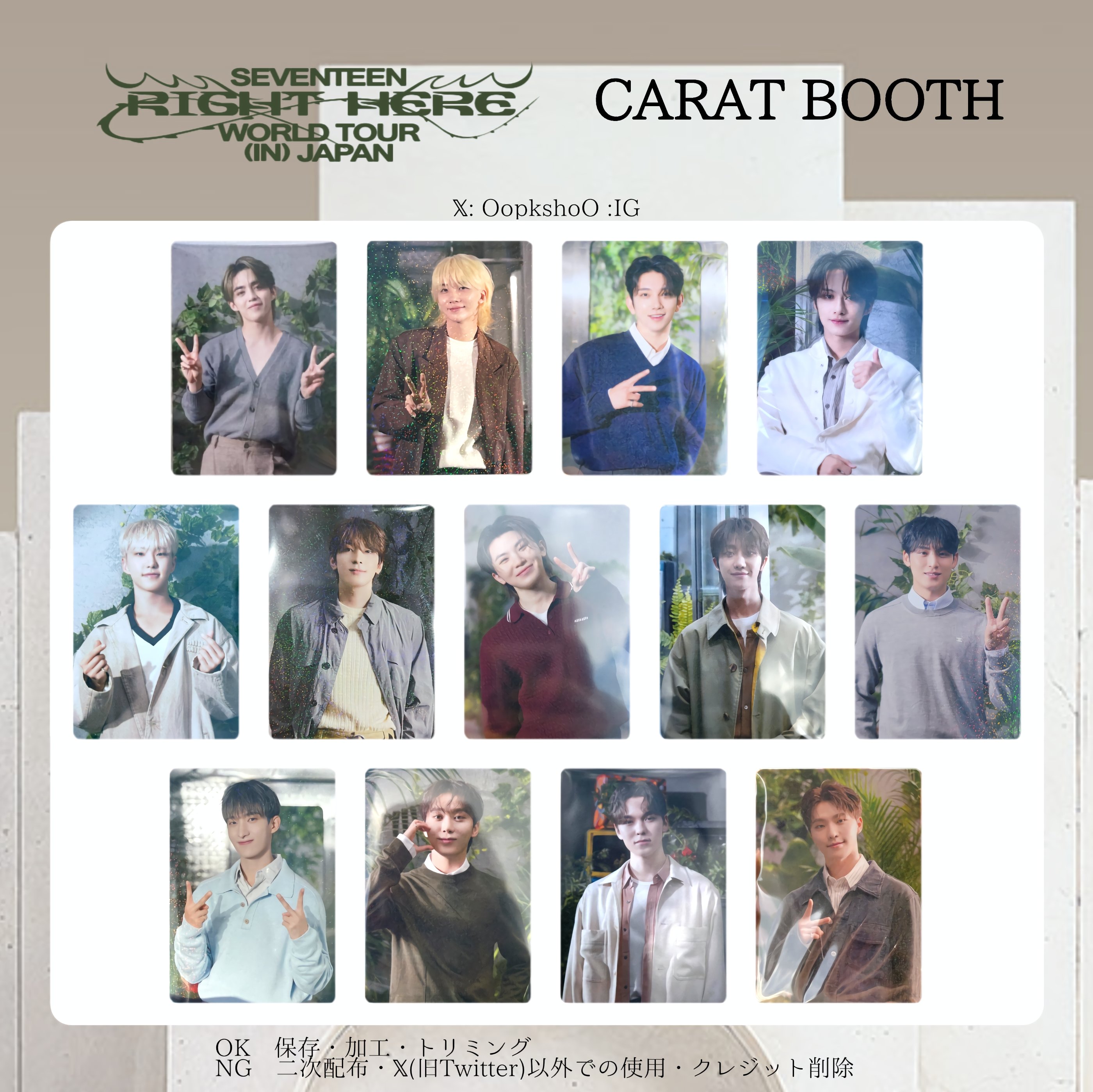 SEVENTEEN セブチ IDEAL CUT 日本版 韓国版 トレカ 全種 SEVENTEEN