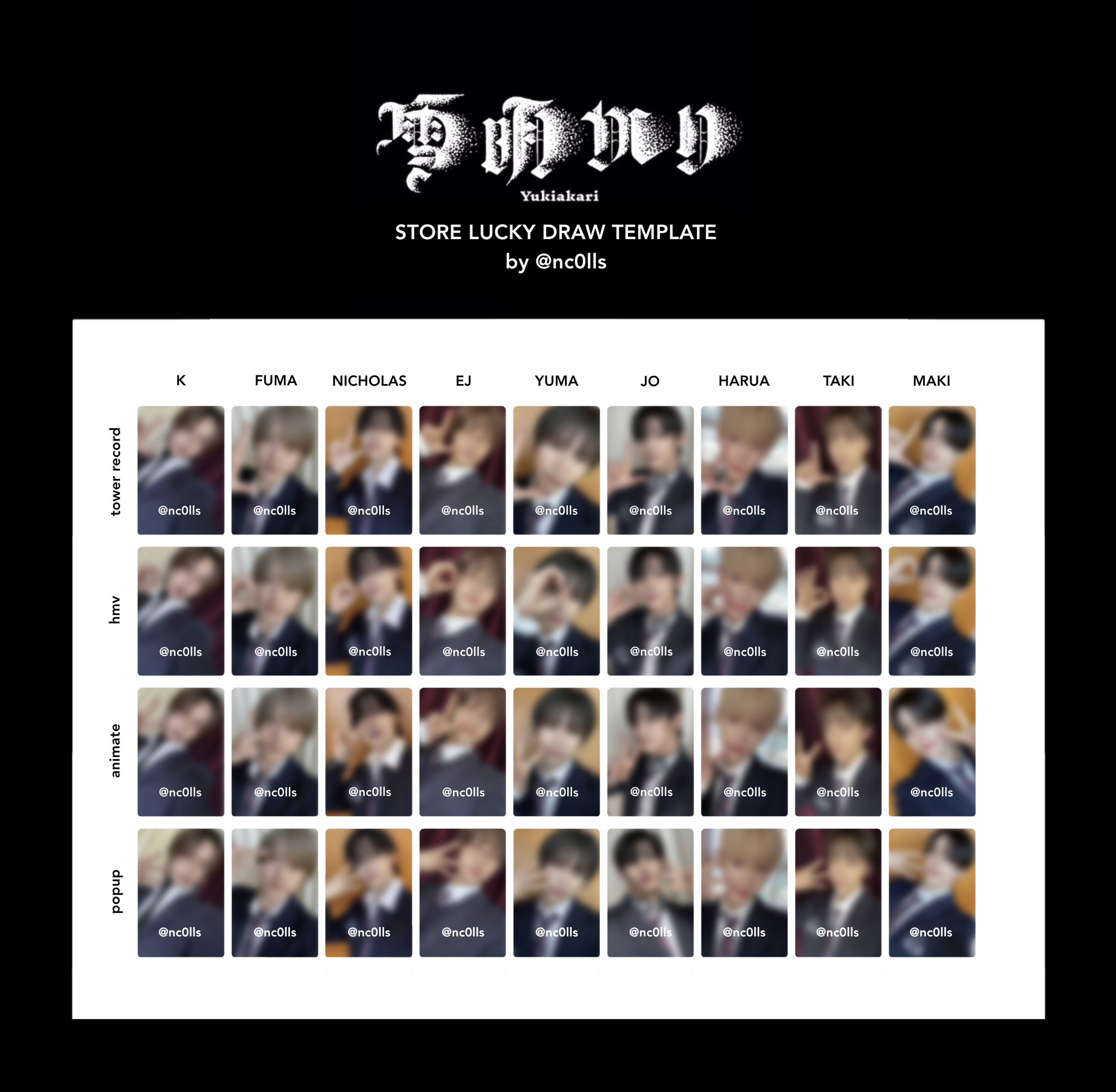 &team 雪明かり ラキドロ当選 撮り下ろし 直筆サイン チェキ FUMA