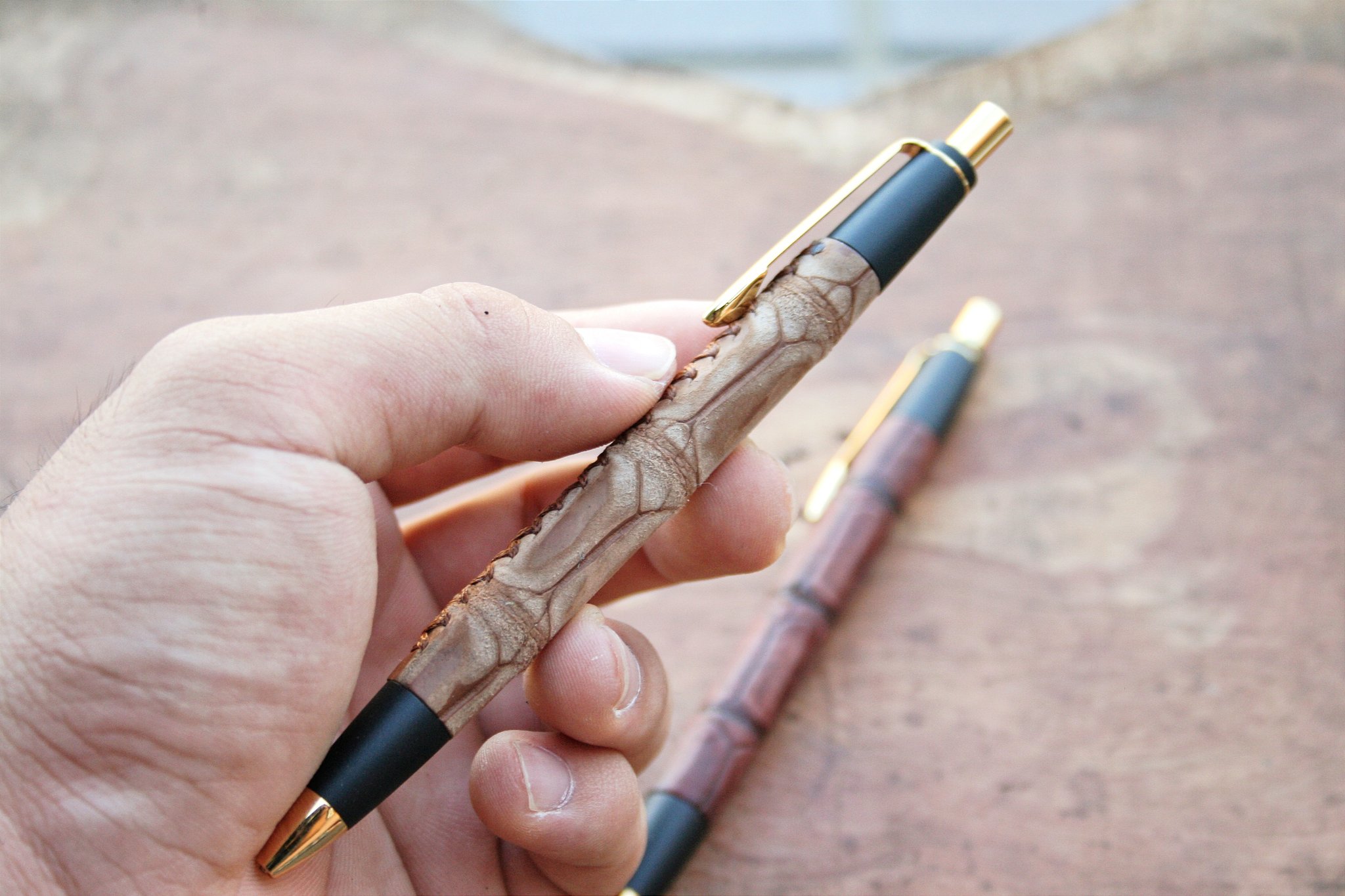 シックザール 巳年限定 パイソンレザー 白蛇革 シャーペン schicksal