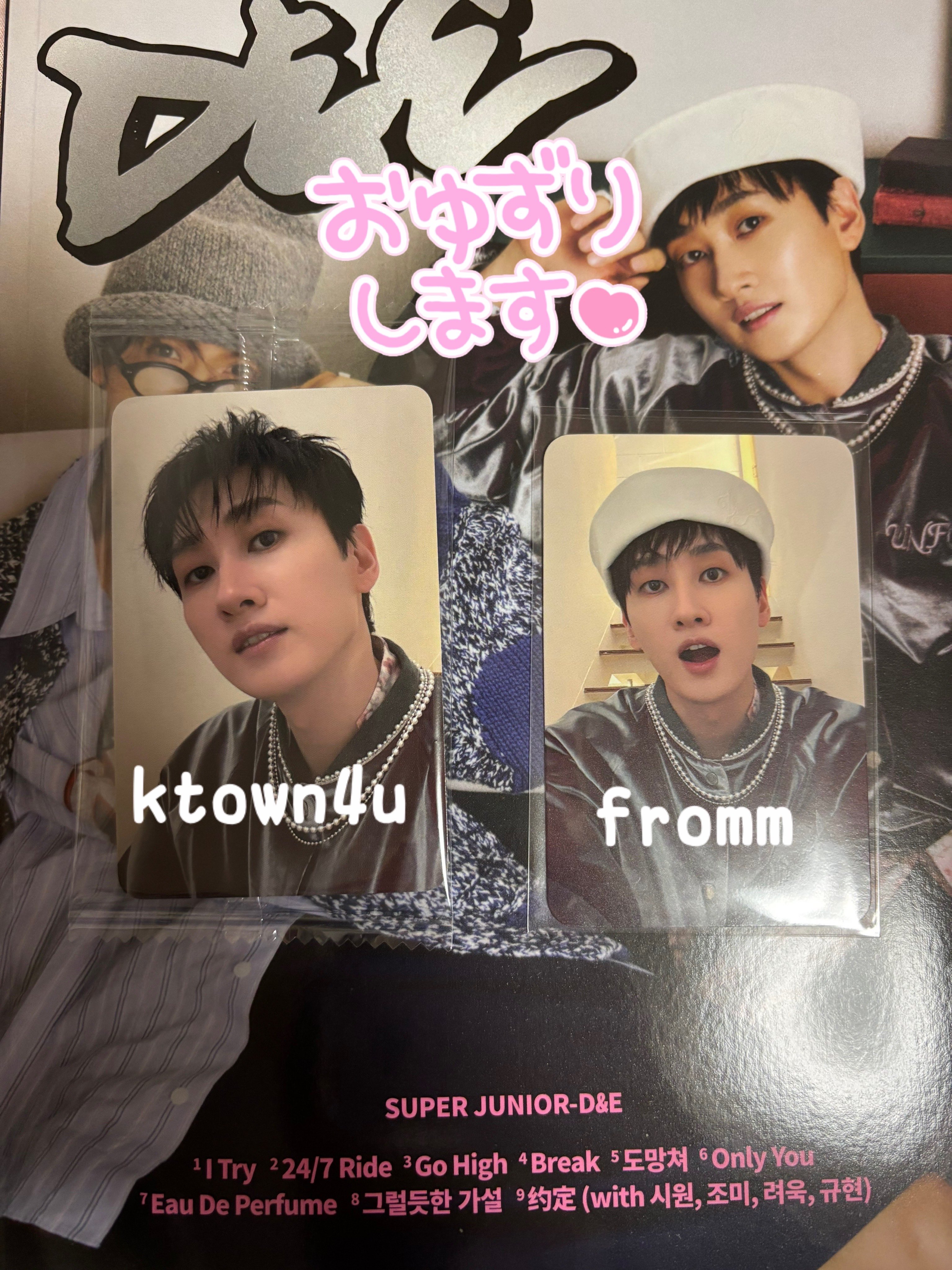 ウニョク ドンヘ トレカ ウネ SUPERJUNIOR D&E バンコク限定 SUPER