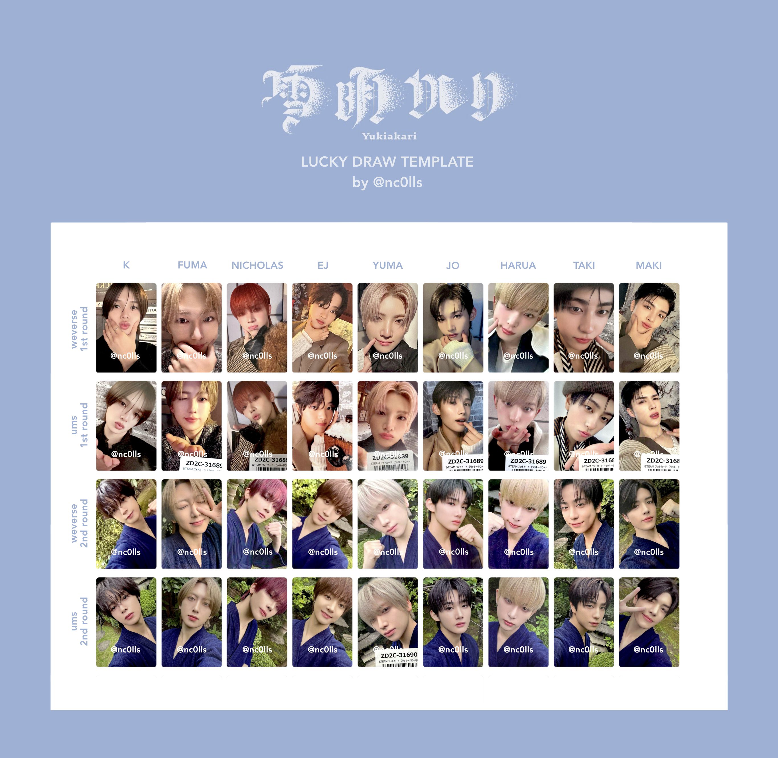 &TEAM NICHOLAS FC新規 入会特典 トレカ メンバーシップ &TEAM