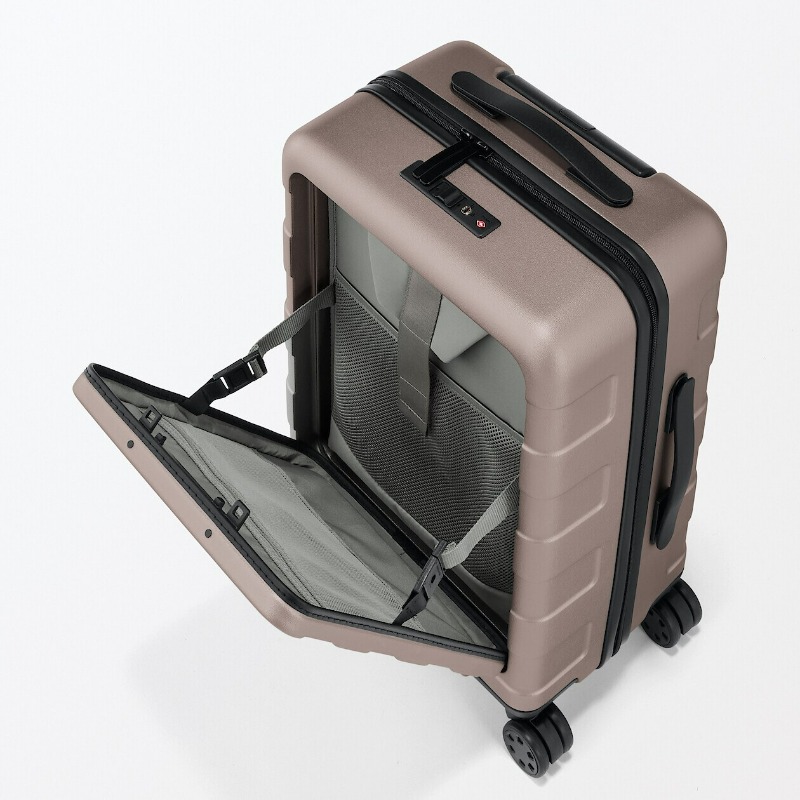 バーを自由に調節できる フロントオープンキャリーケース（32L