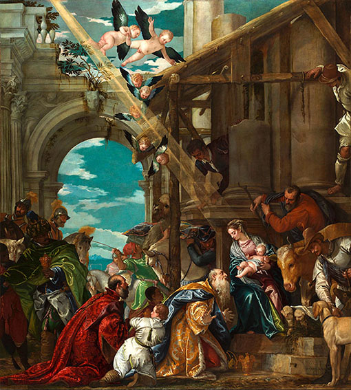 パオロ・ヴェロネーゼ『東方三博士の礼拝』1573年 ロンドン