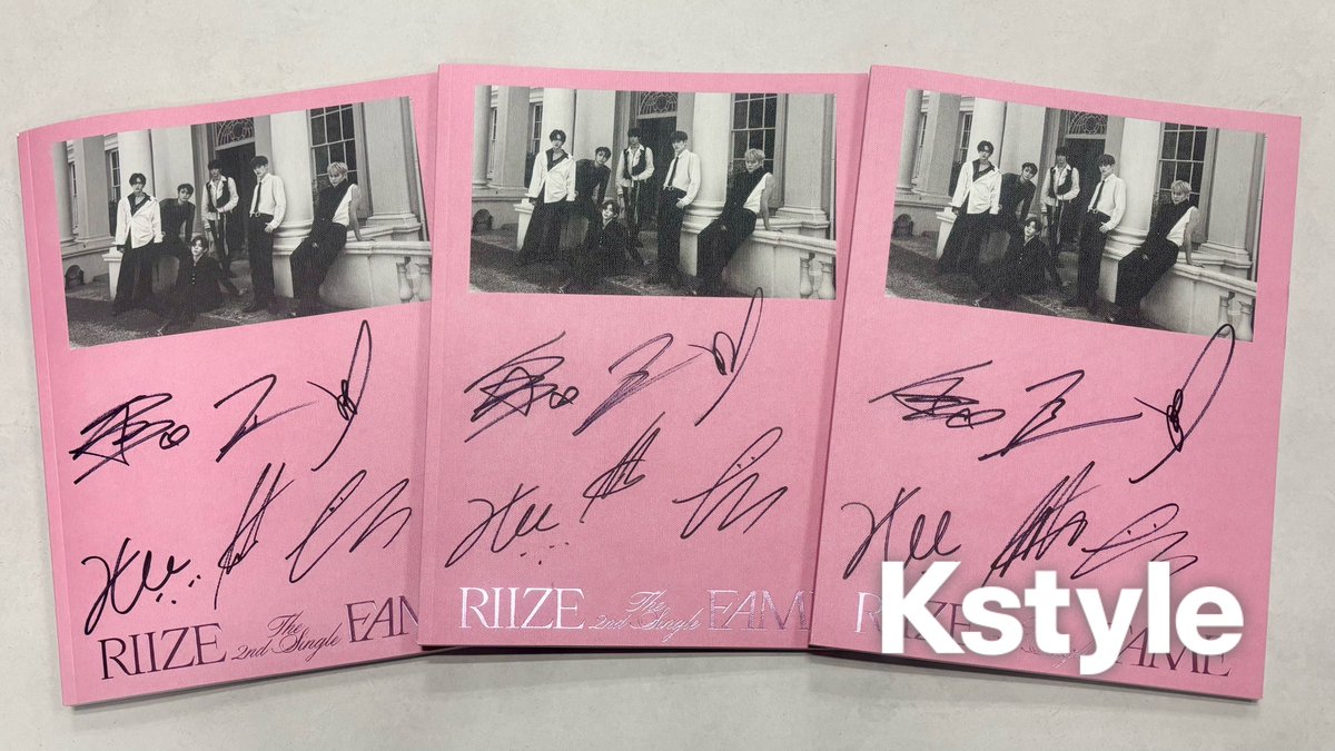 ✨Kstyle14周年プレゼント✨】 RIIZE直筆サイン入りCDを抽選で3名様に