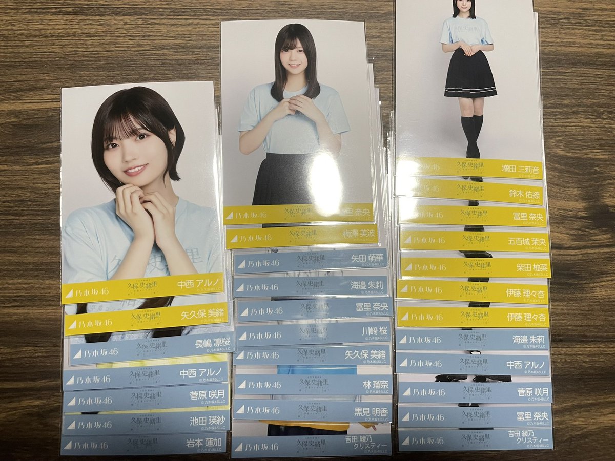 乃木坂46 生写真トレ 久保史緒里卒業コンサート 襟付きコーデ Tシャツ