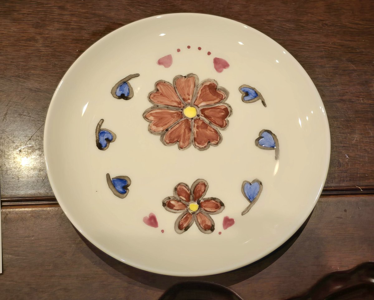 市Travelで絵付け体験したお皿が届いた！早っ！もうちょっと先かな？と