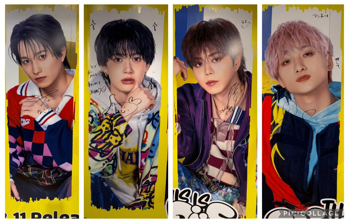 BUDDiiS HMV渋谷① 大型パネル #FUMINORI #SEIYA #YUMA #FUMIYA は