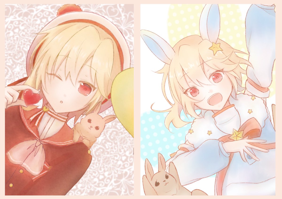 夜のなずな(727)時間は再掲で🐰💛 #2月10日は仁兎の日