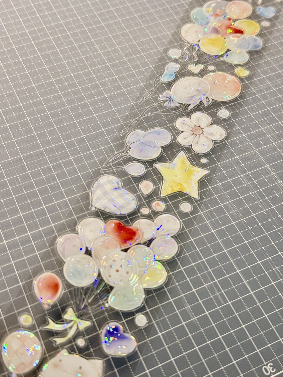 バルーンは安定の人気⸜(*ᐛ*)⸝ 沼のオアシス 海外マステのカット販売