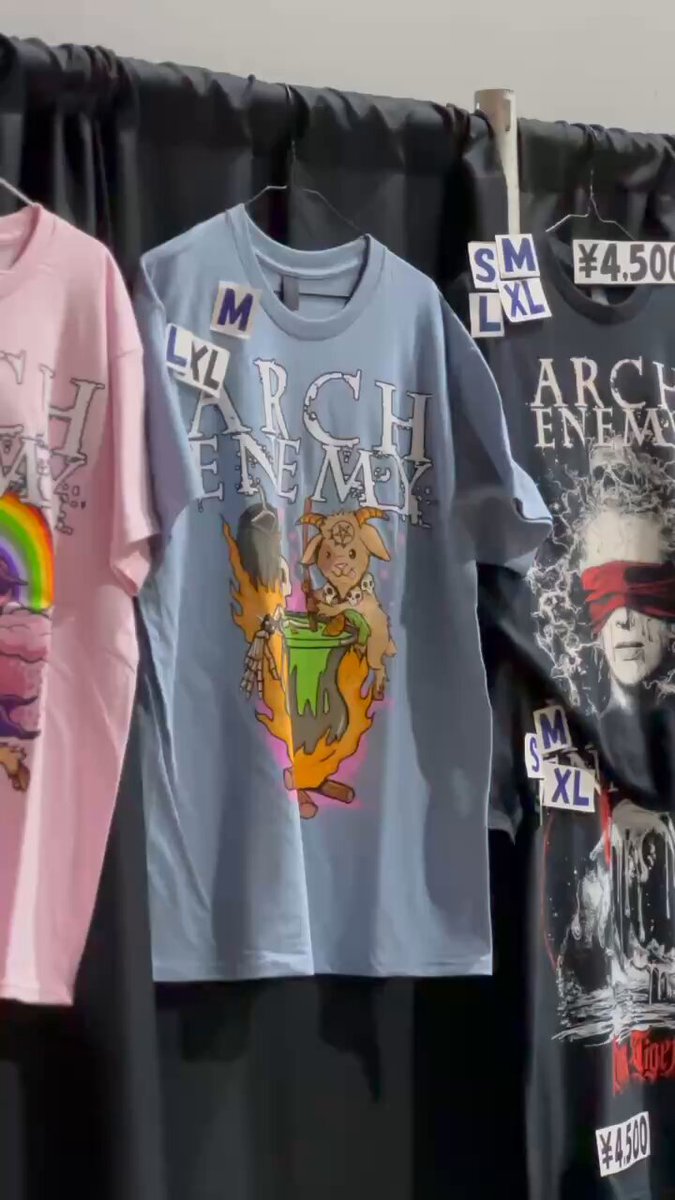 ARCH ENEMY バンドTシャツ サイン入りLOUDPARK 10月13日に行われるLOUD