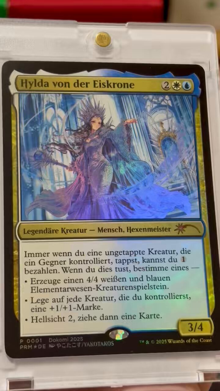 MTG foil ドイツ語 氷冠のヒルダ プロモ やこたこす Dokomi w*t様 氷冠