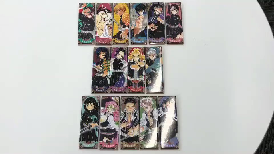 鬼滅の刃 ジャンプショップ 絵札缶バッジ 第一弾 コンプリートセット